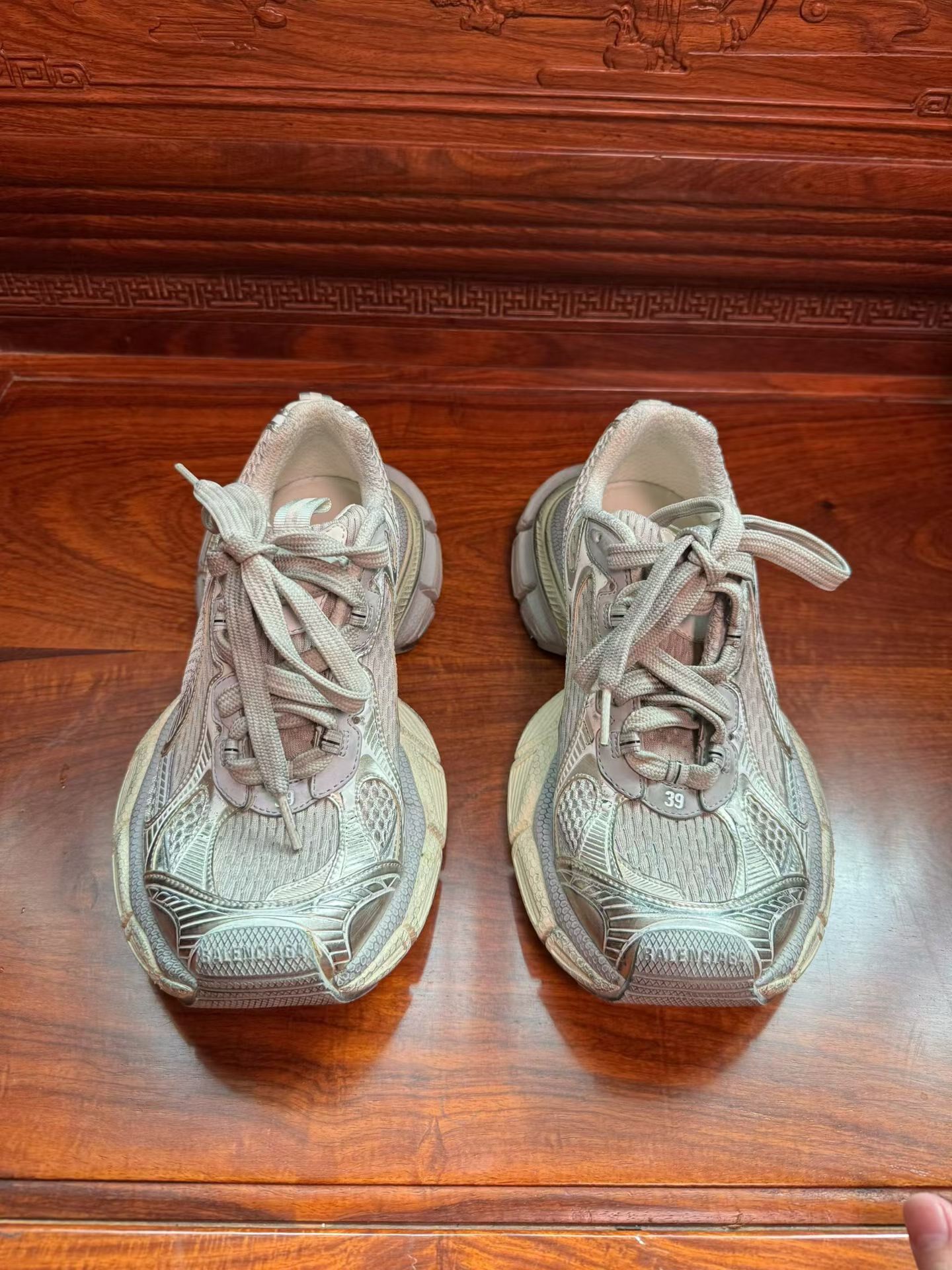Balenciaga 3XL Gray Sneakers — front