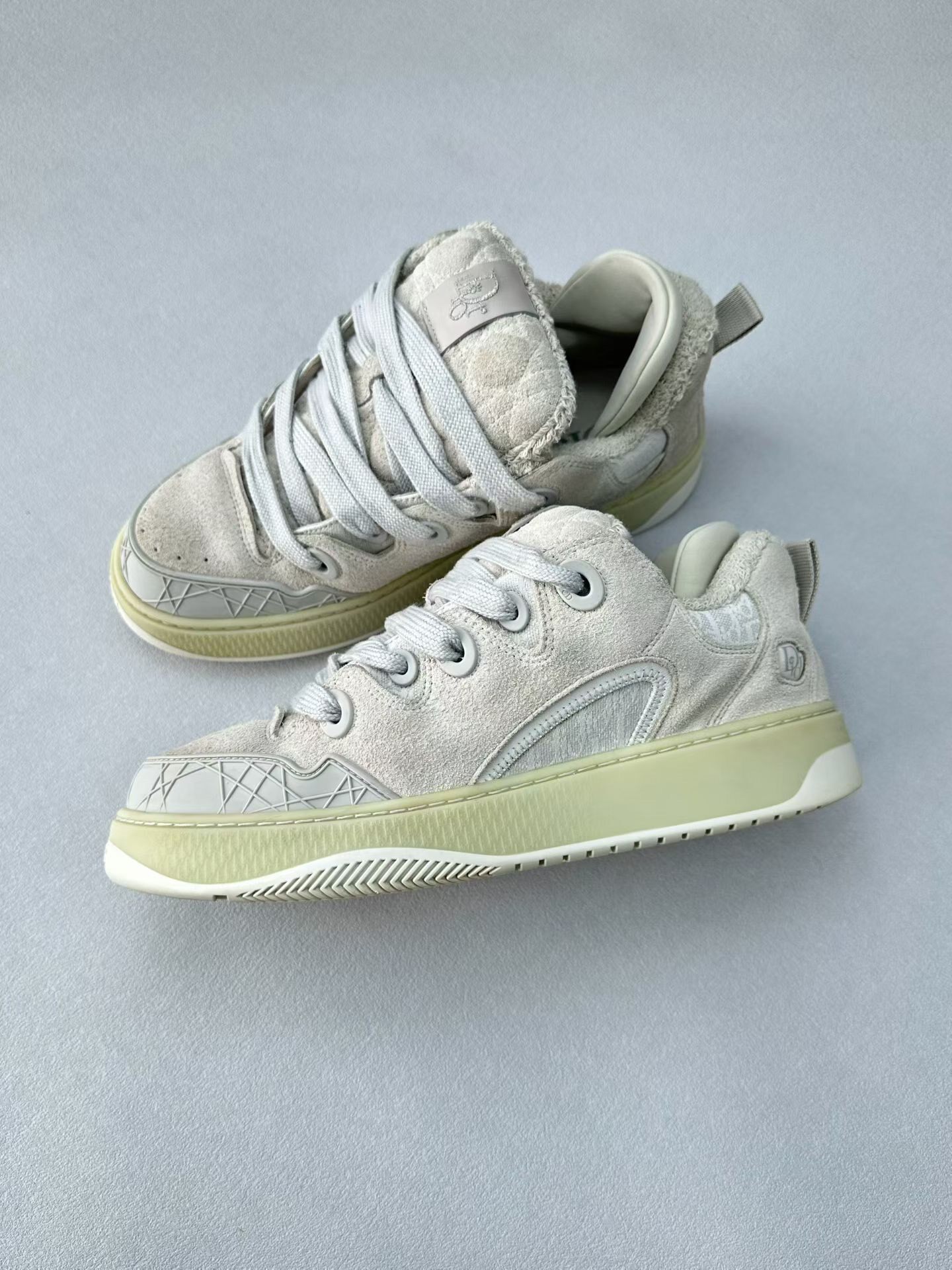 Dior x ERL Limited Gray Suede Skate Shoes