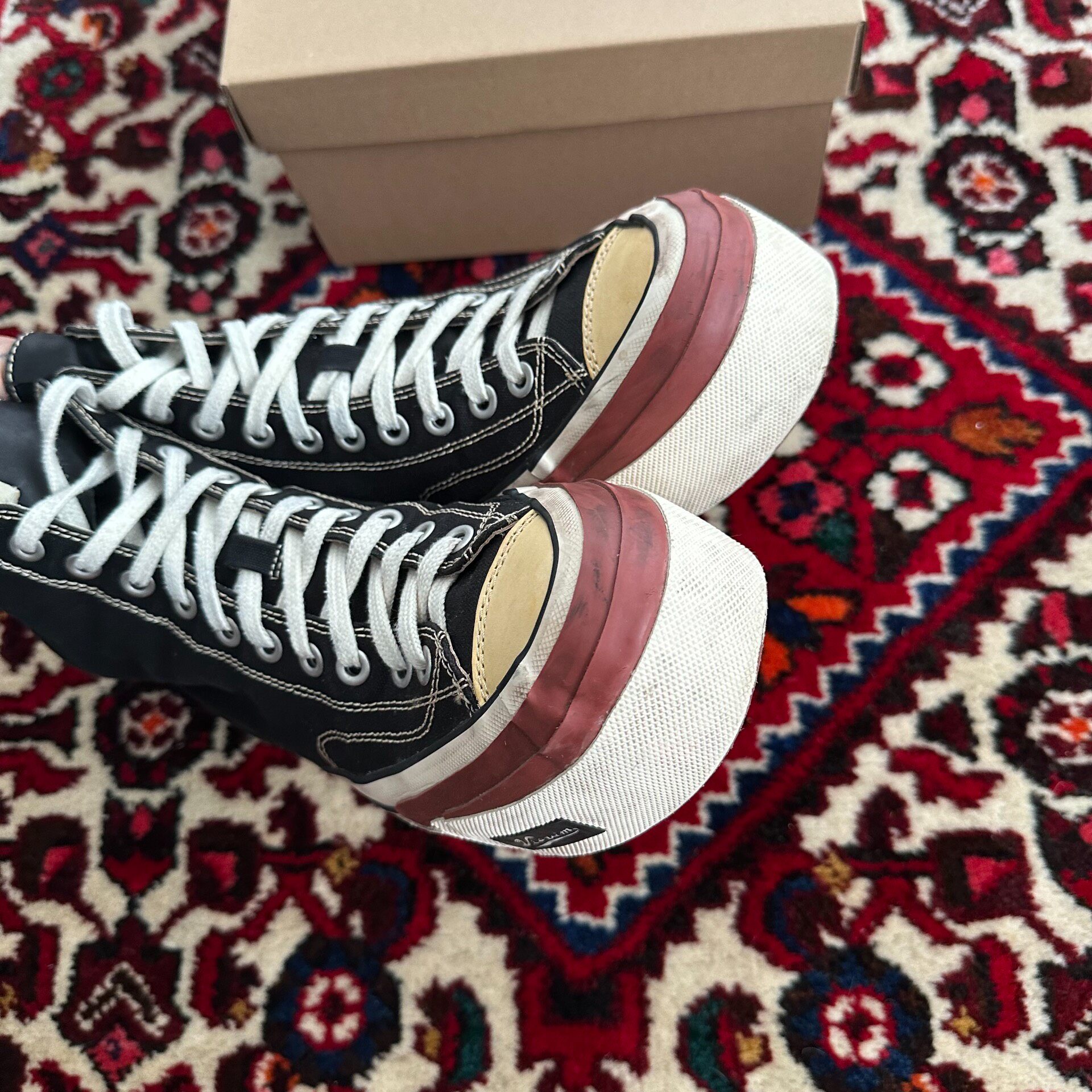 Visvim Skagway Hi High-Top Sneakers — label