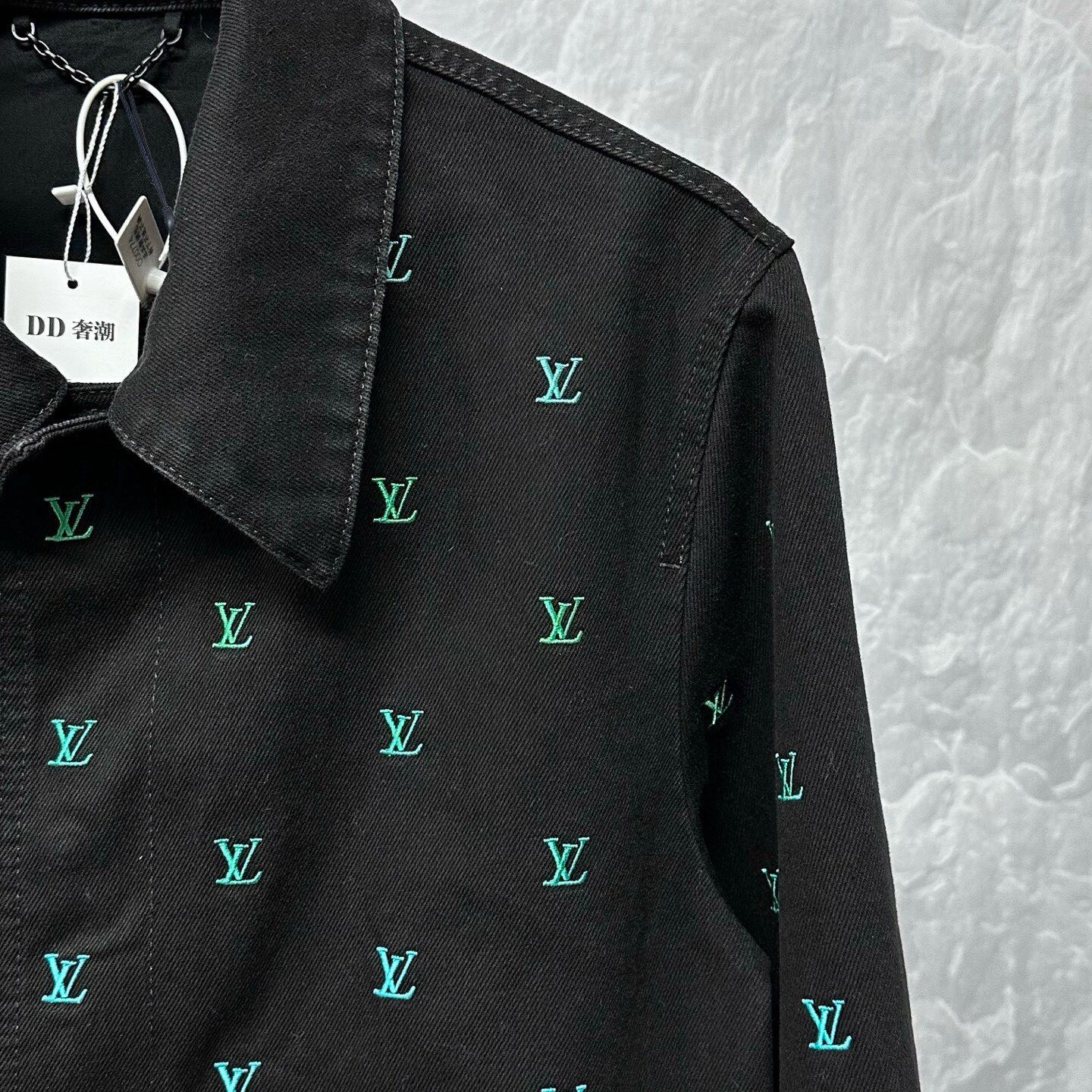 Louis Vuitton FW25 Gradient Denim Jacket — detail