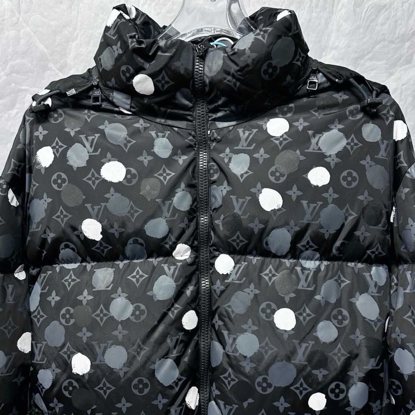 Louis Vuitton x Kusama Polka Dot Puffer Jacket — detail