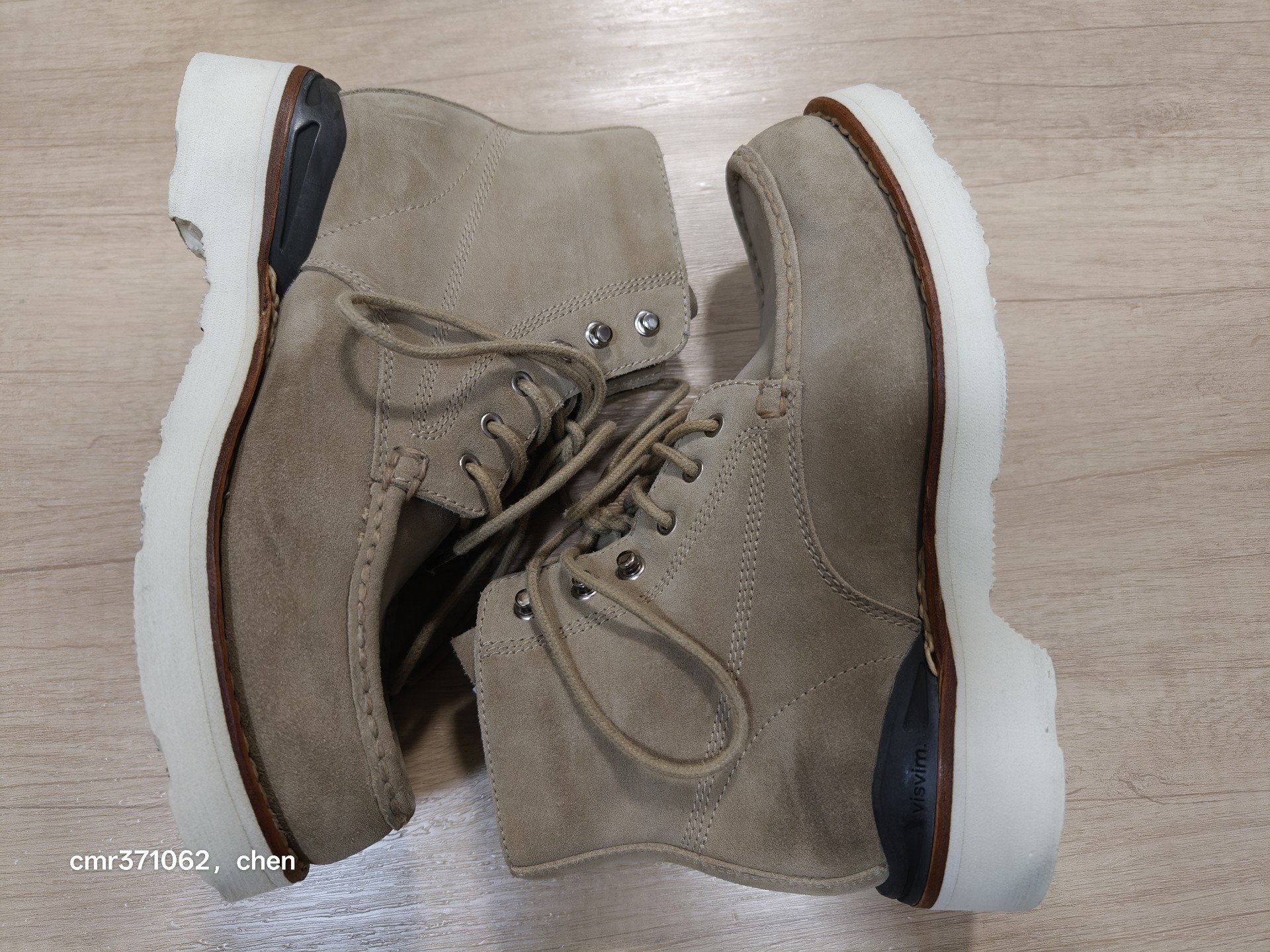 Visvim Virgil Moc Toe Suede Boots — detail