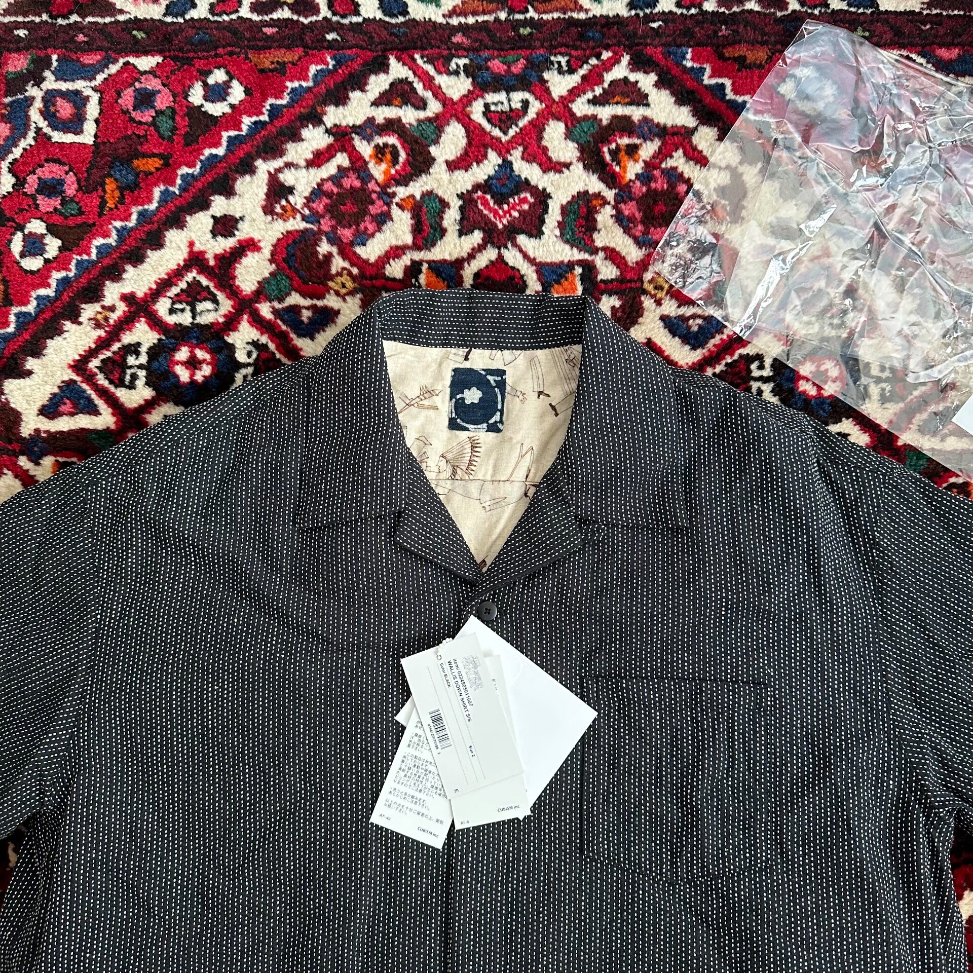 VISVIM 24AW ICT Wallis Down Short Sleeve Shirt — detail