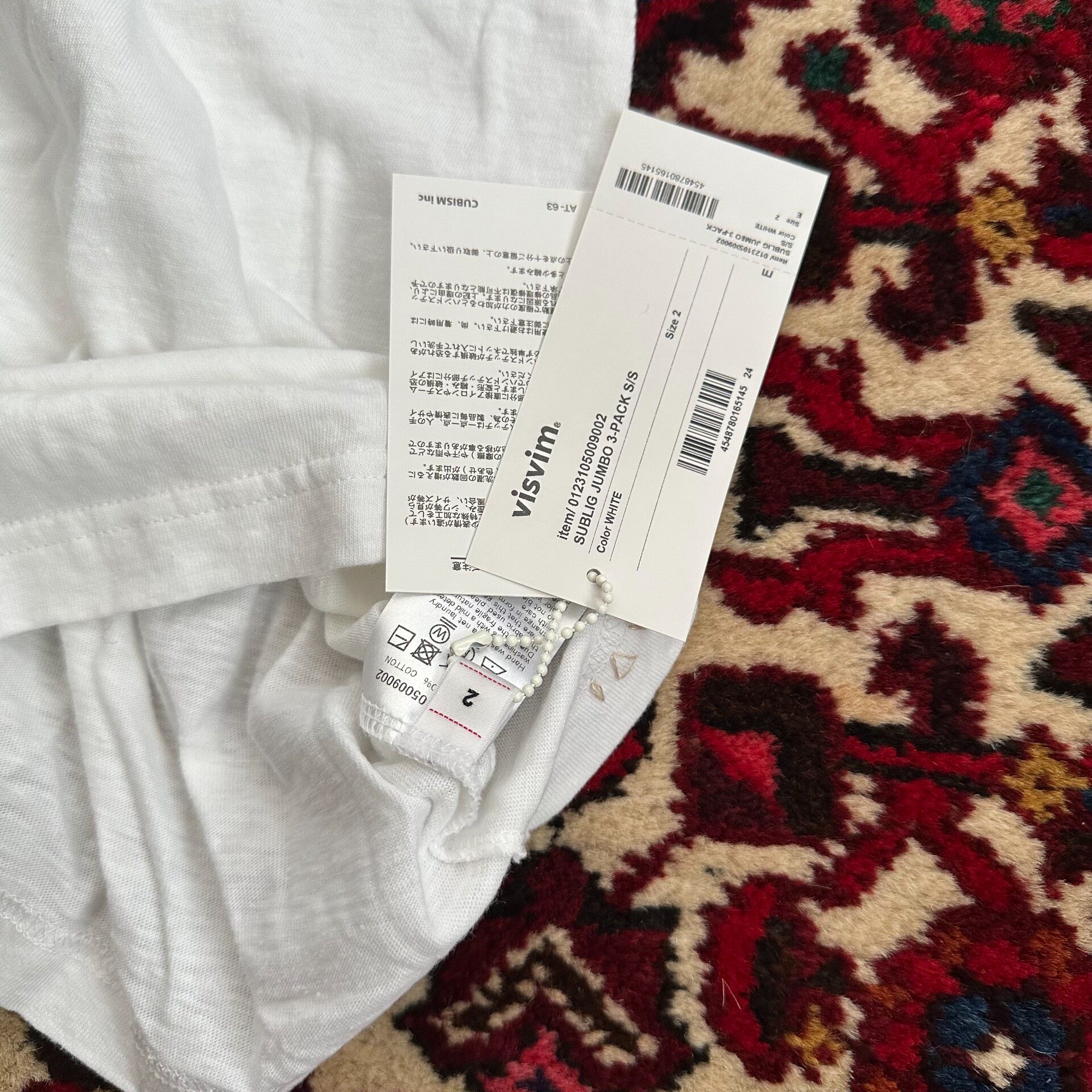 Visvim 23SS SUBLIG JUMBO Short Sleeve Tee — detail
