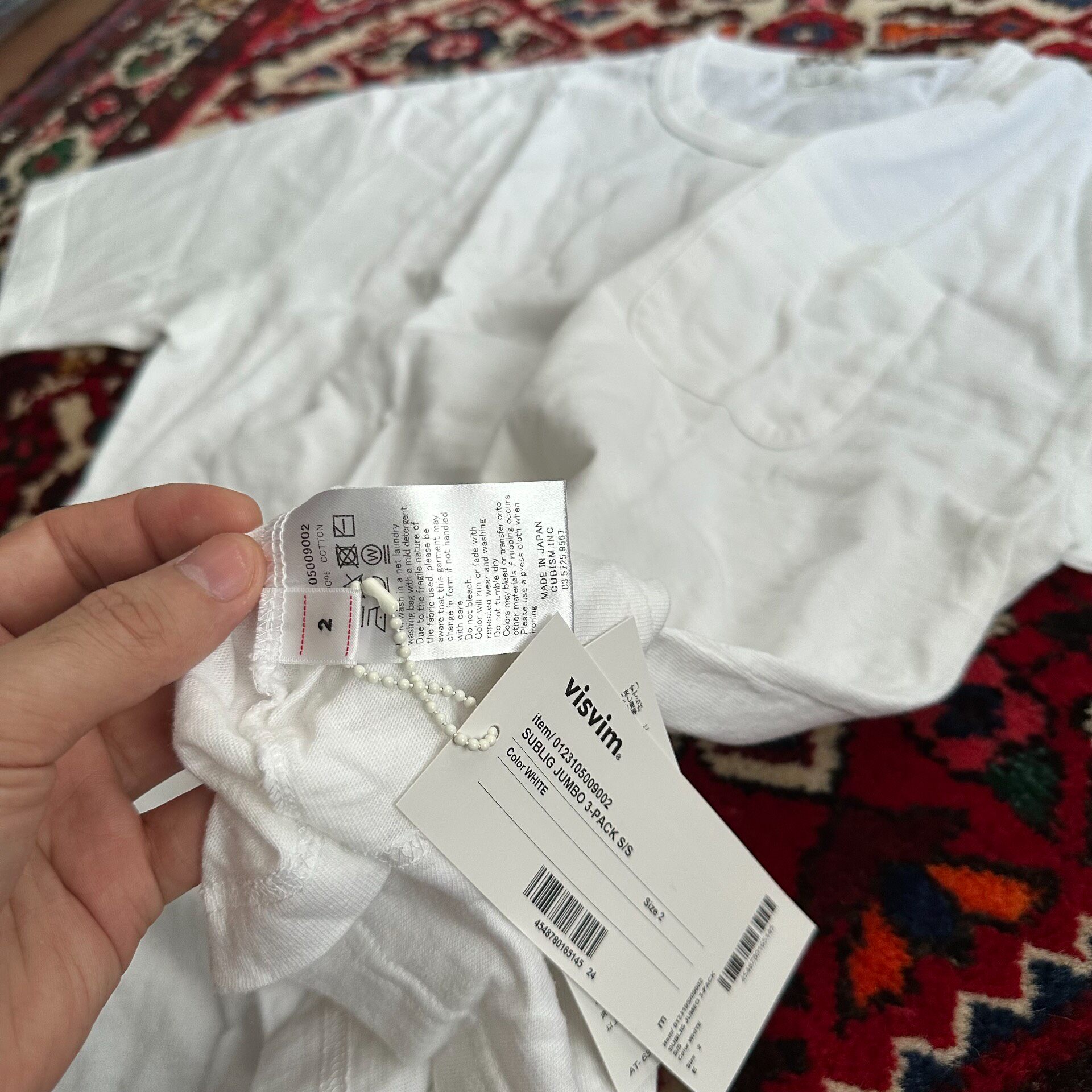 Visvim 23SS SUBLIG JUMBO Short Sleeve Tee — back