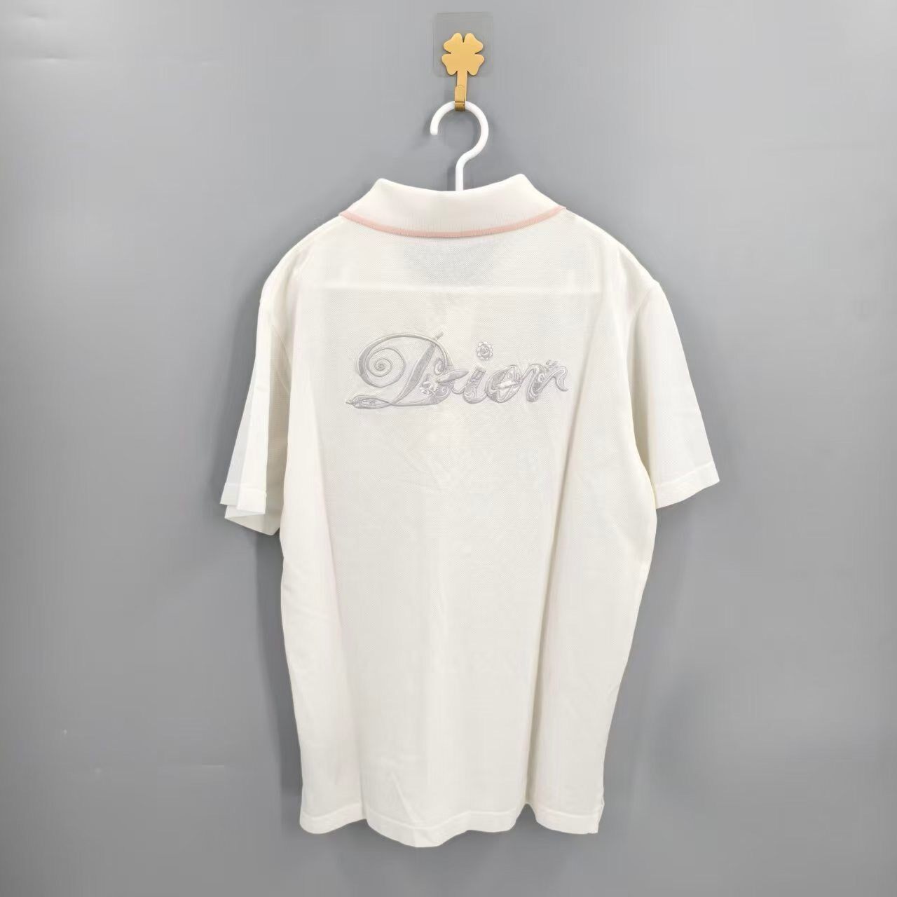Dior x Kenny Scharf White Polo Shirt — front