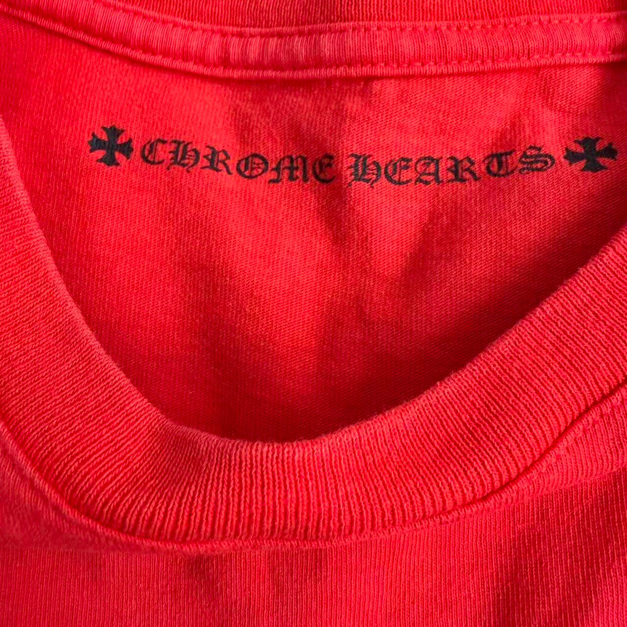 Chrome Hearts MattyBoy Red T-Shirt — detail
