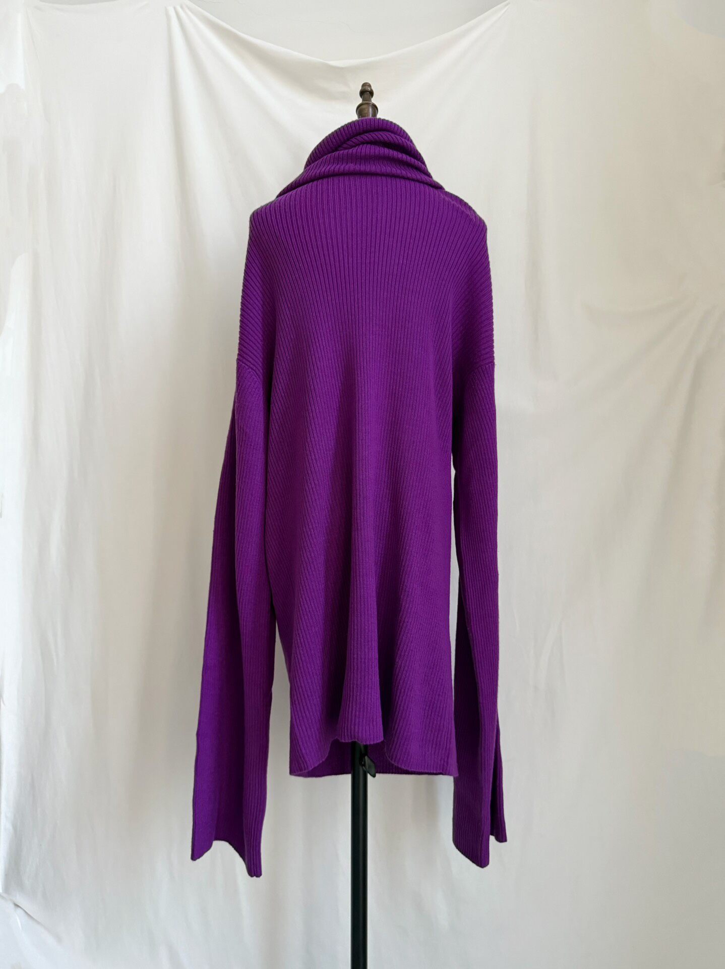 Y's 2003 Purple Turtleneck Sweater — label