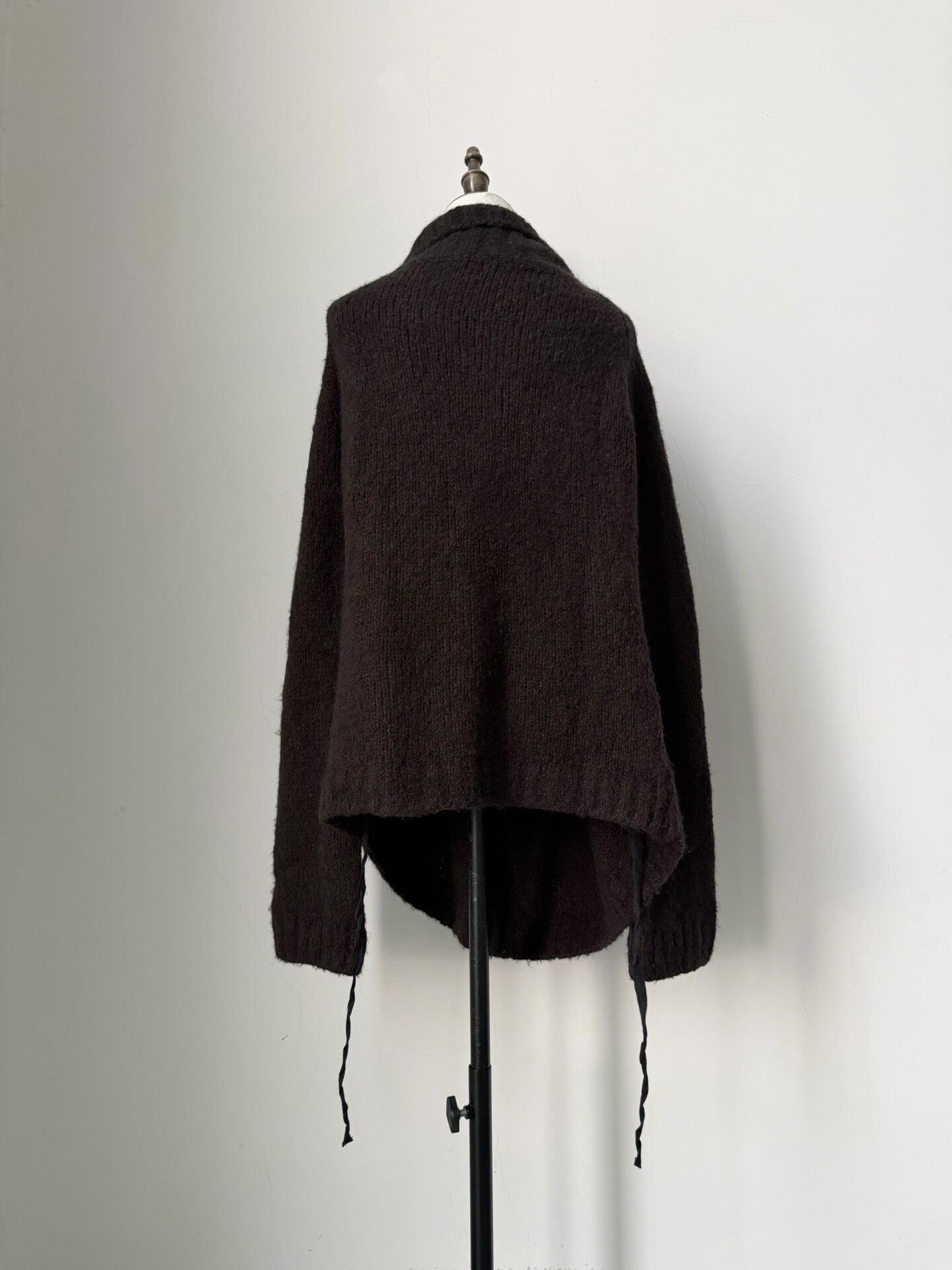 Ann Demeulemeester Lace-Up Knit Sweater — detail