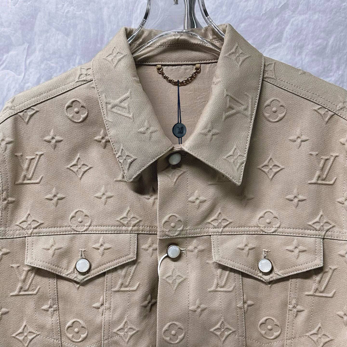 Louis Vuitton SS25 Embossed Denim Jacket — front