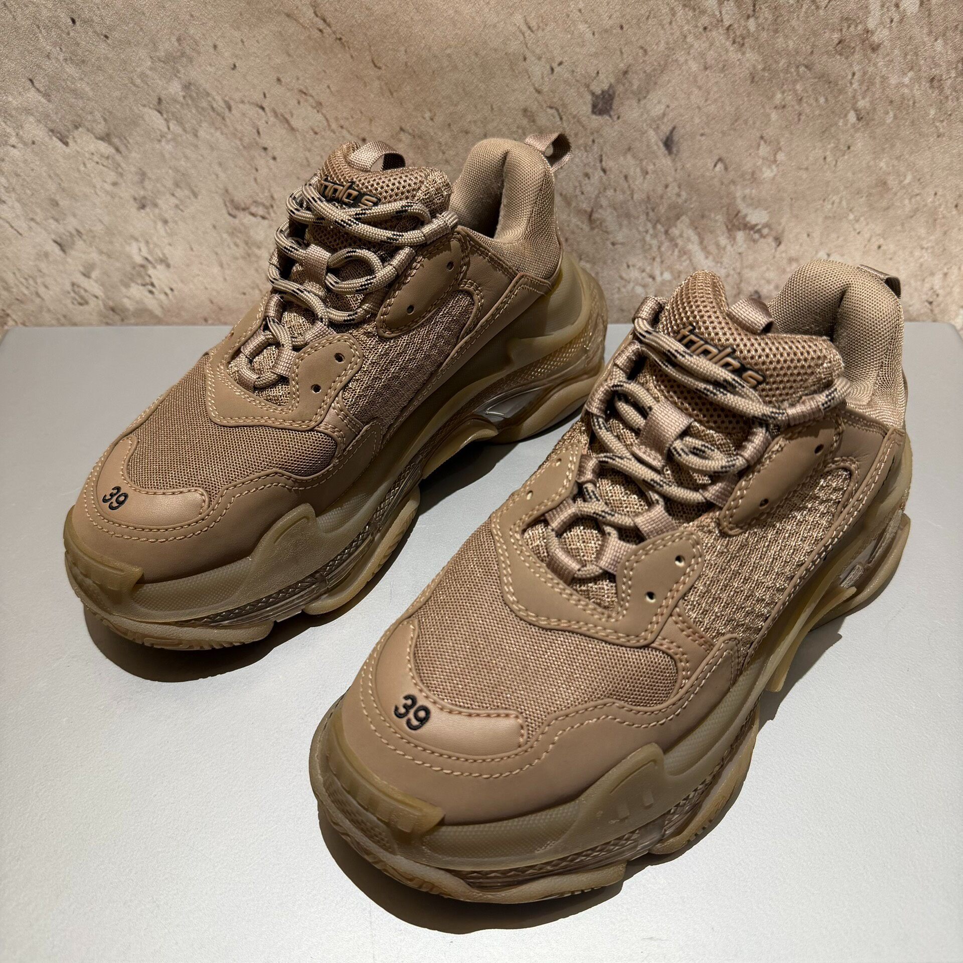 Balenciaga Triple S Beige Sneakers