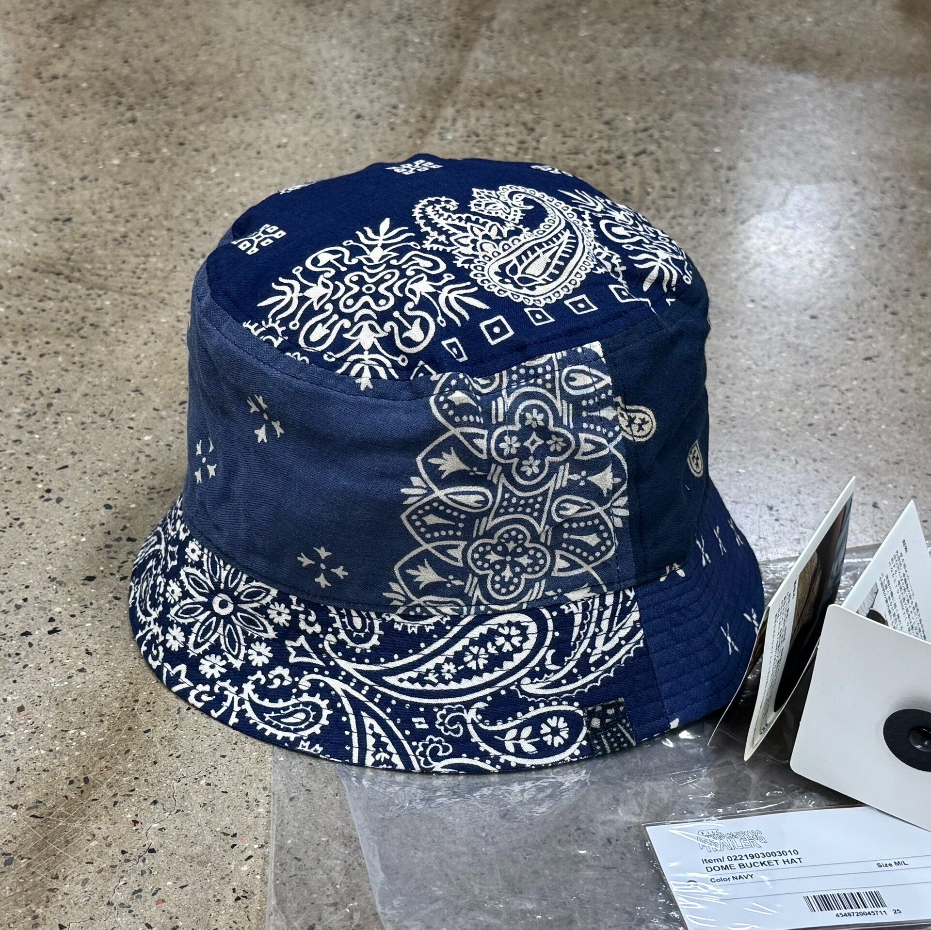 Visvim ICT Navy Dome Bucket Hat
