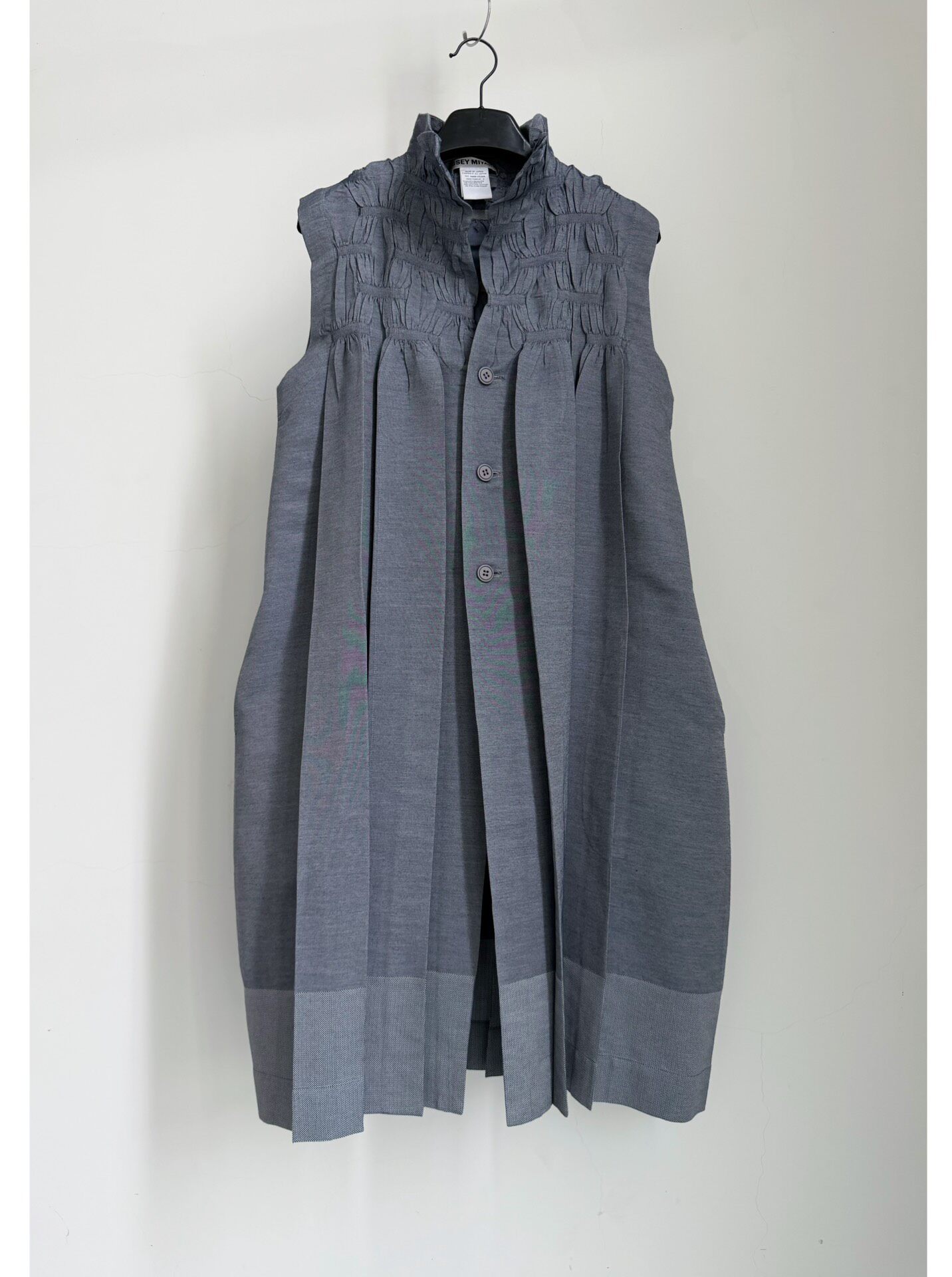 Issey Miyake Gray Sleeveless Dress