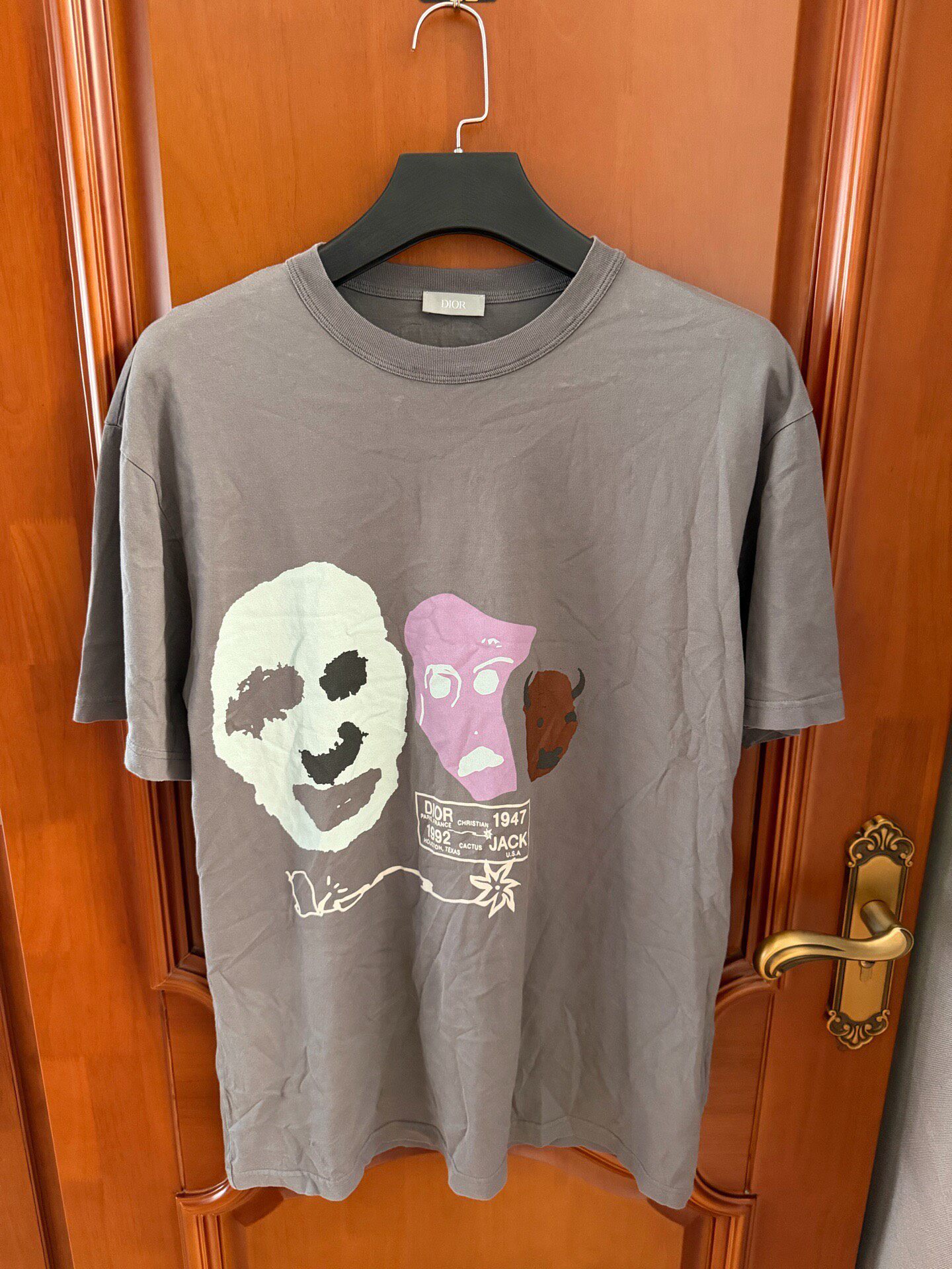 Dior x Travis Scott Gray T-Shirt