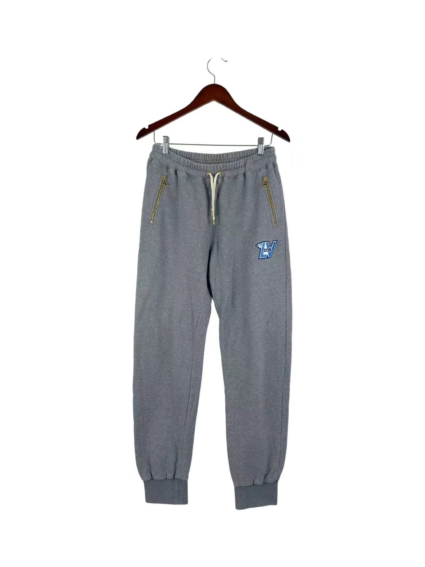Louis Vuitton Gray Logo Knit Joggers