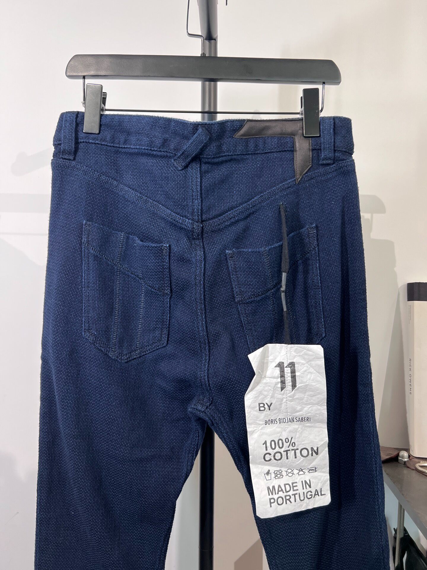Boris Bidjan Saberi Cotton-Linen Pants — back