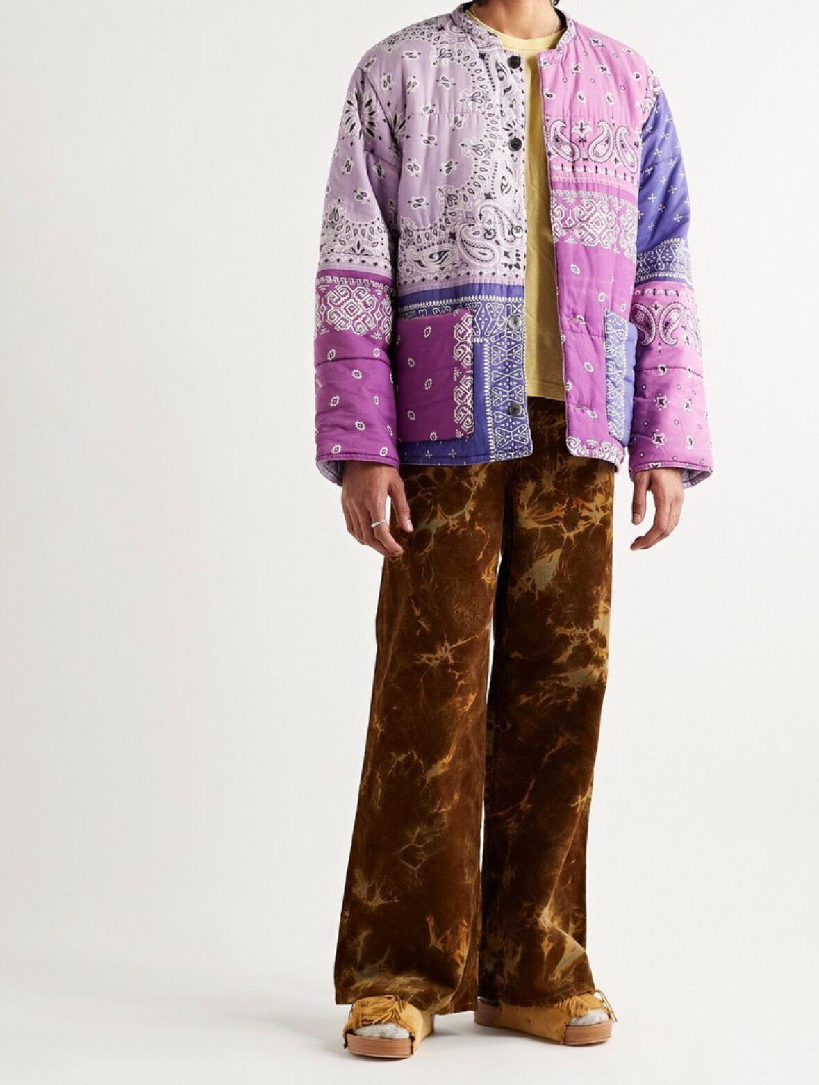 Kapital Quilted Patchwork Bandana Jacket — back