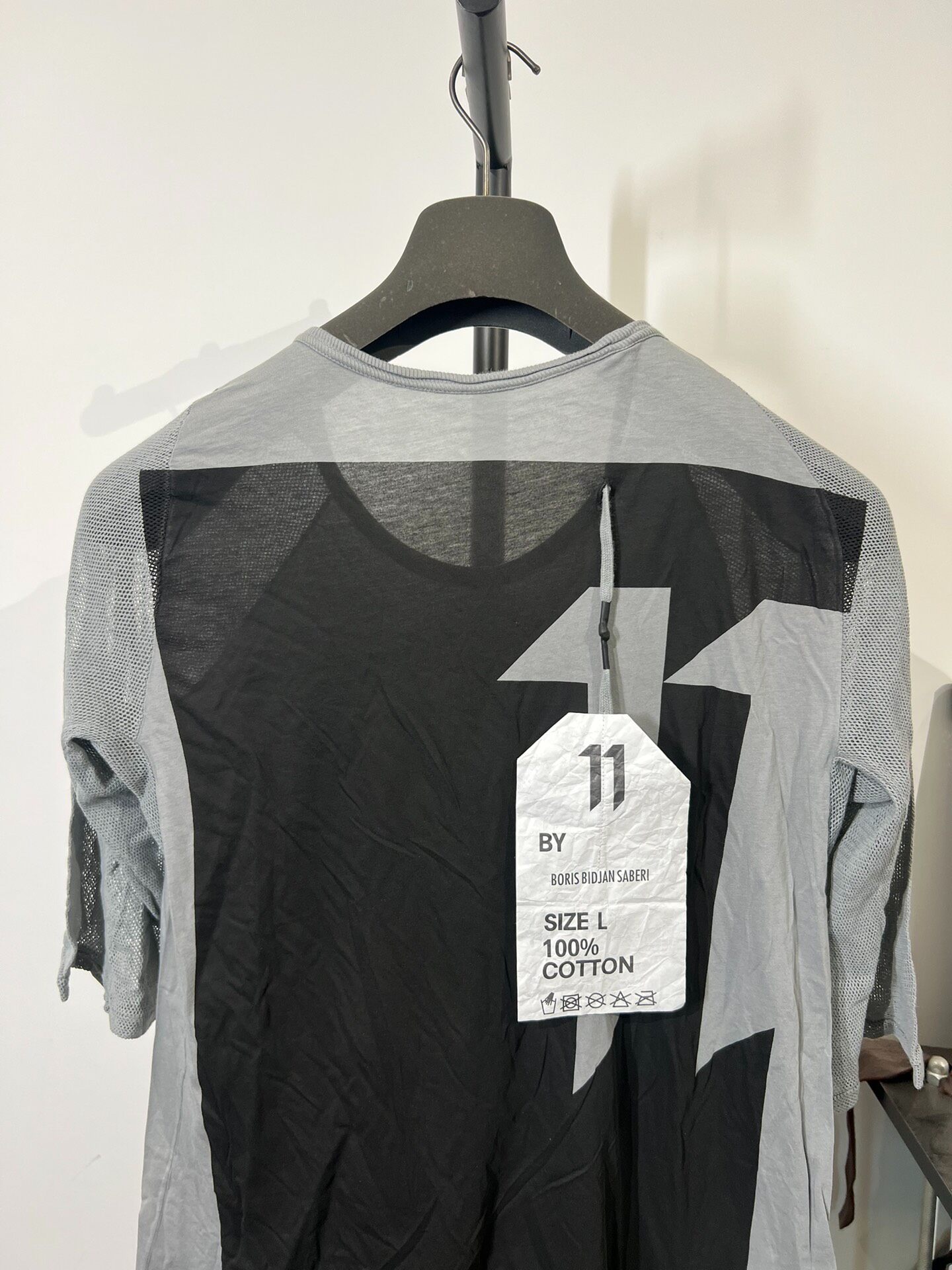 Boris Bidjan Saberi Mesh T-Shirt L — back