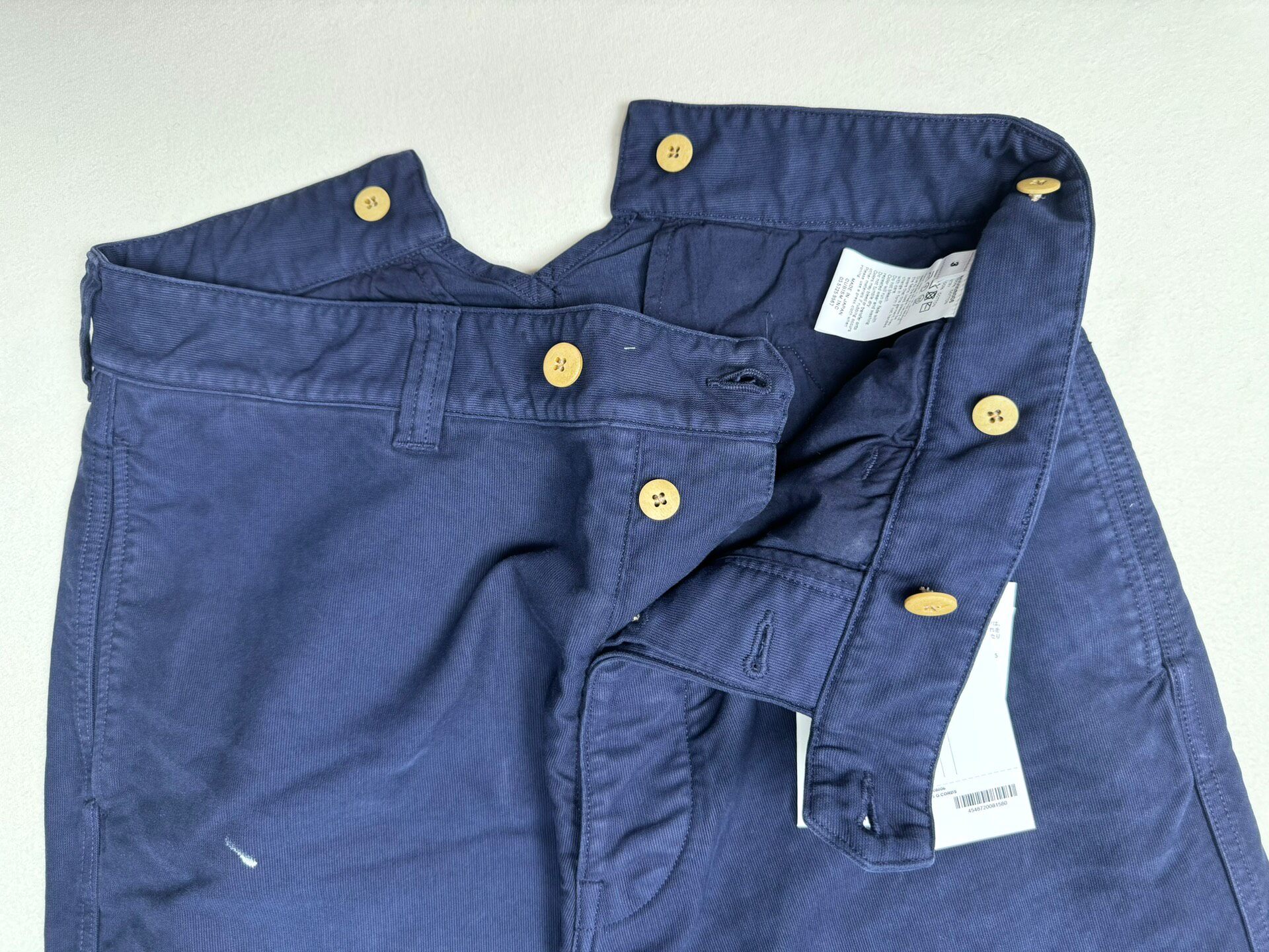 Visvim ICT Tiller Pants Navy — label