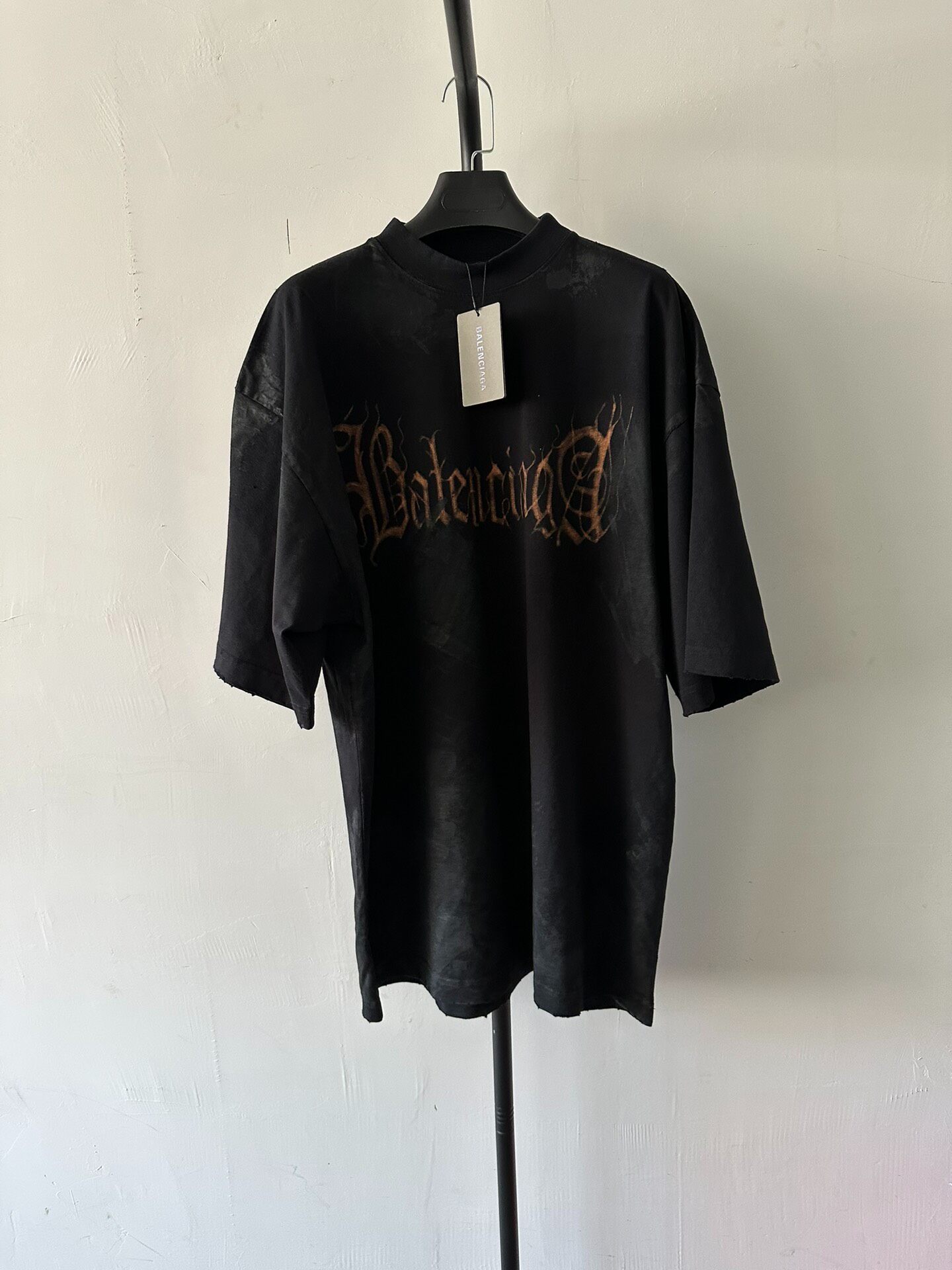Balenciaga Black Logo Short-Sleeve Tee