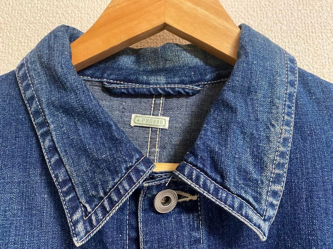 A.Presse 23SS Denim Workwear Jacket — detail