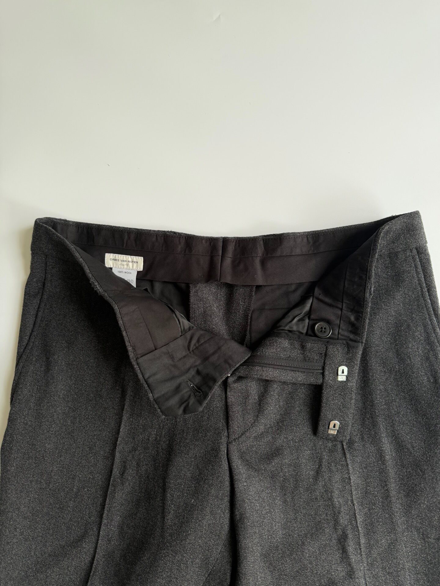 Dries Van Noten Wool Dress Pants — front