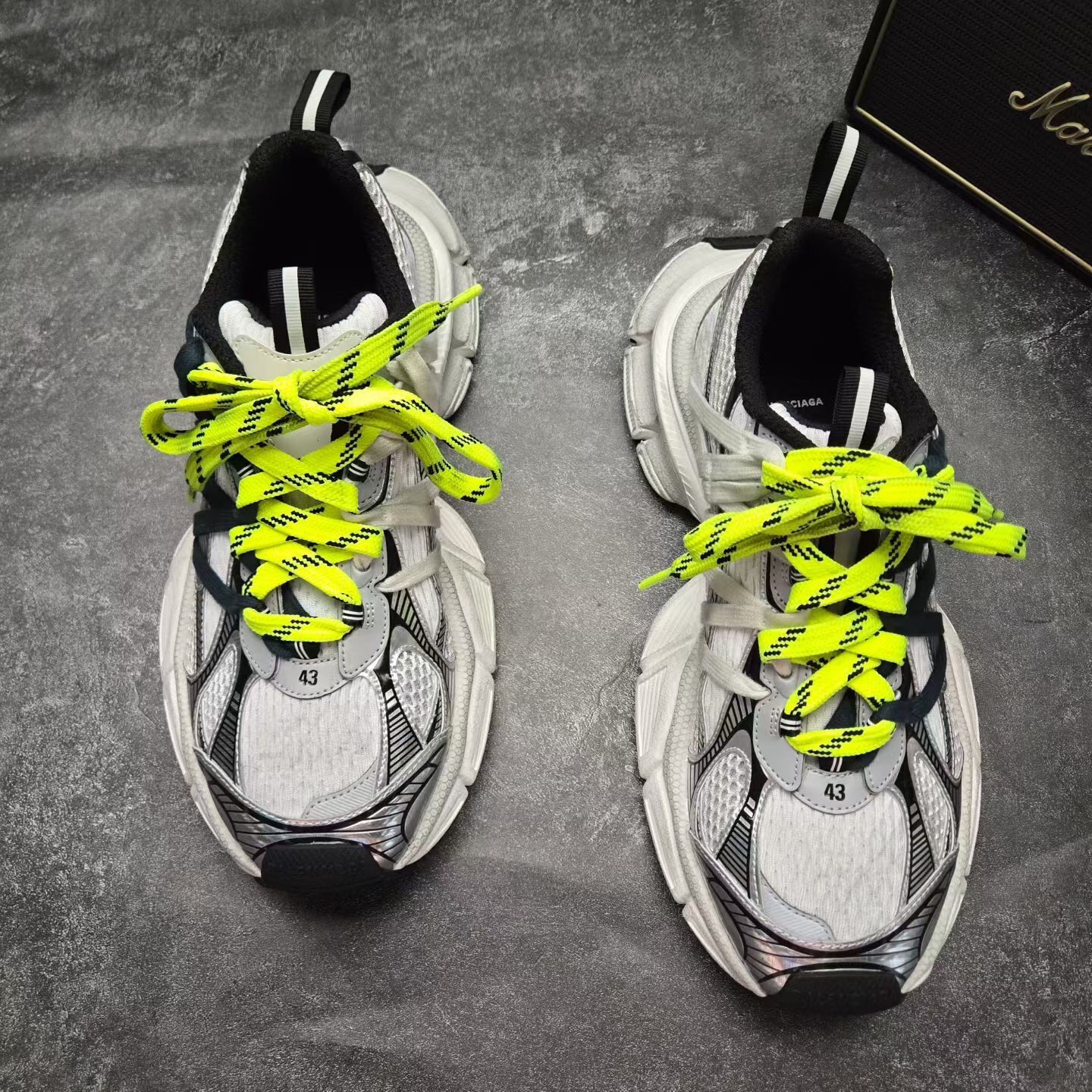 Balenciaga 3XL Silver Sneakers — front