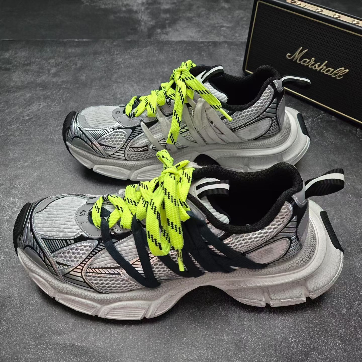 Balenciaga 3XL Silver Sneakers