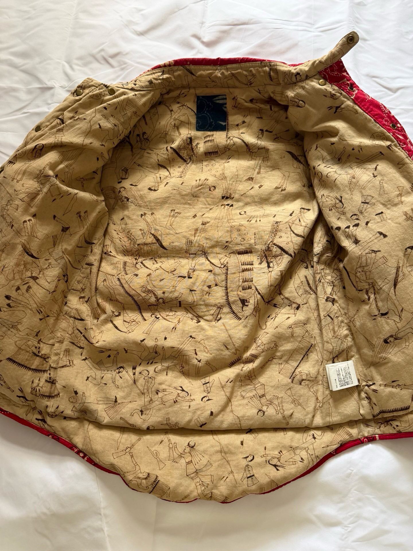 Visvim 18 ICT Paisley Down Jacket — label