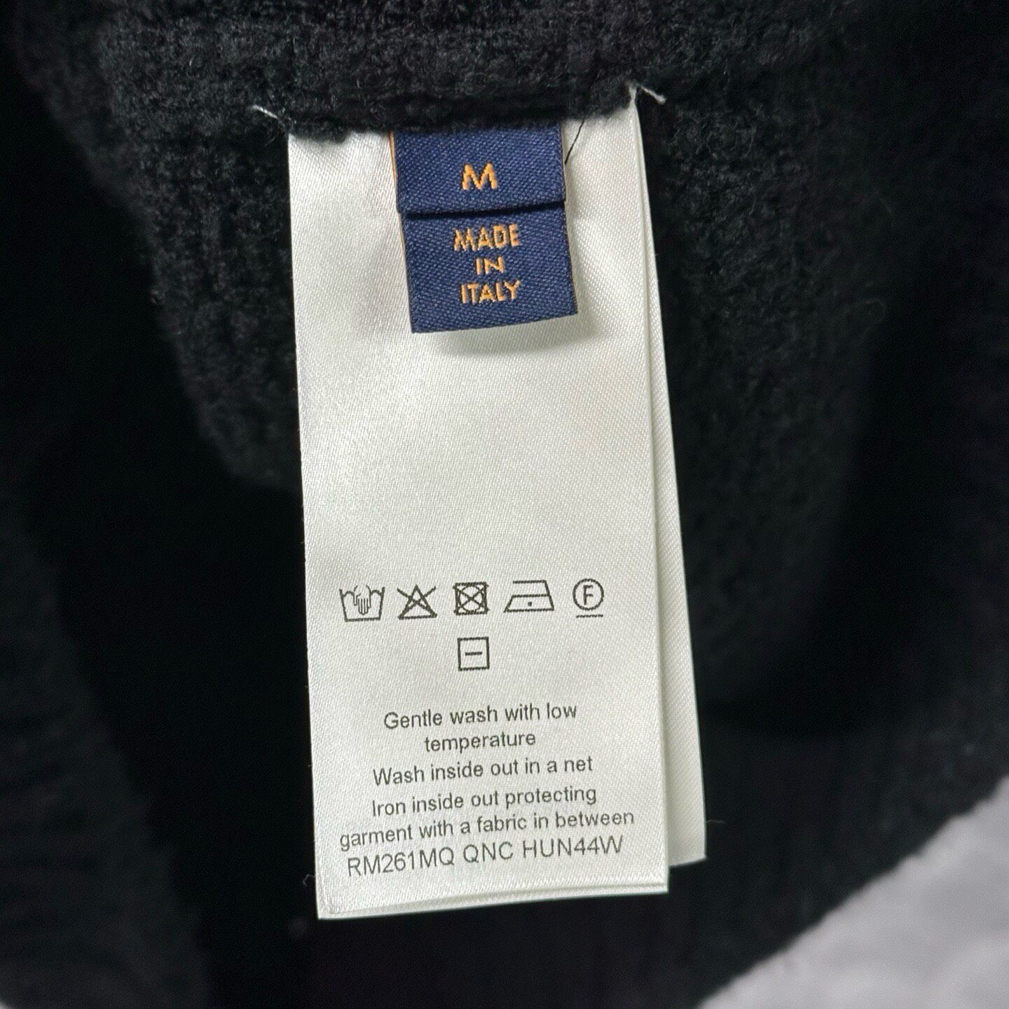 Louis Vuitton SS26 Logo Knit Cardigan — label