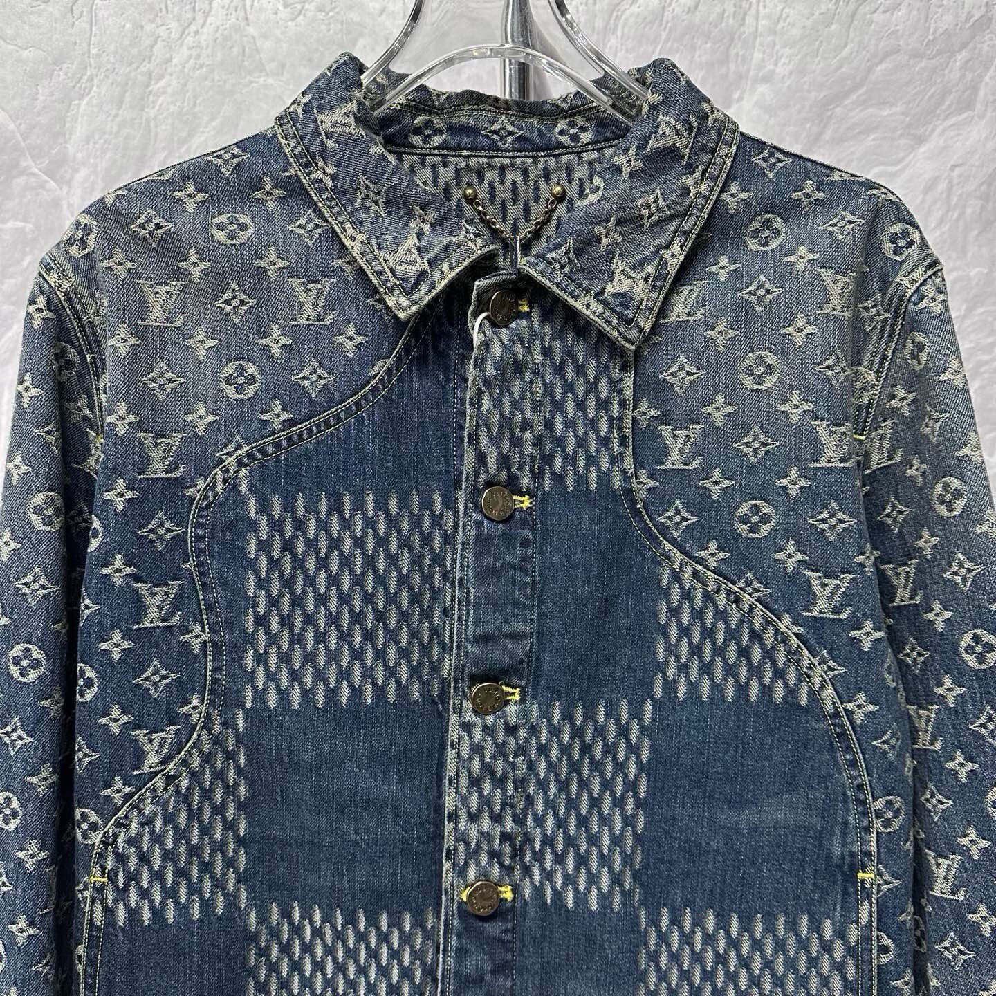 Louis Vuitton x Nigo Denim Jacket — detail