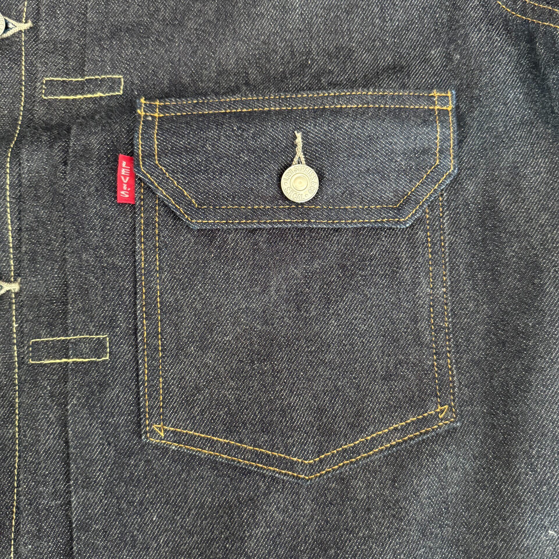 Levi's LVC 507xx Raw Denim Jacket — back