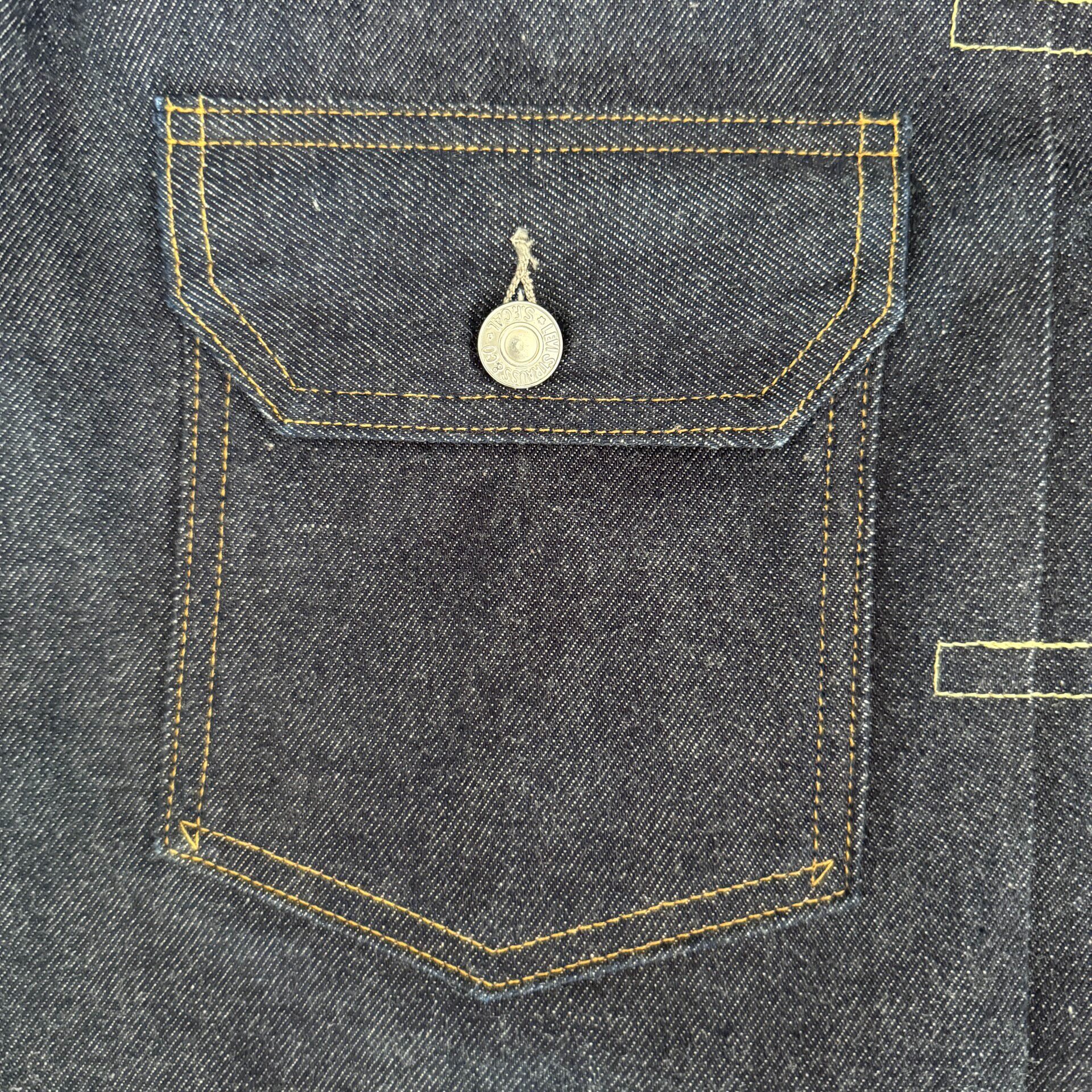 Levi's LVC 507xx Raw Denim Jacket — label