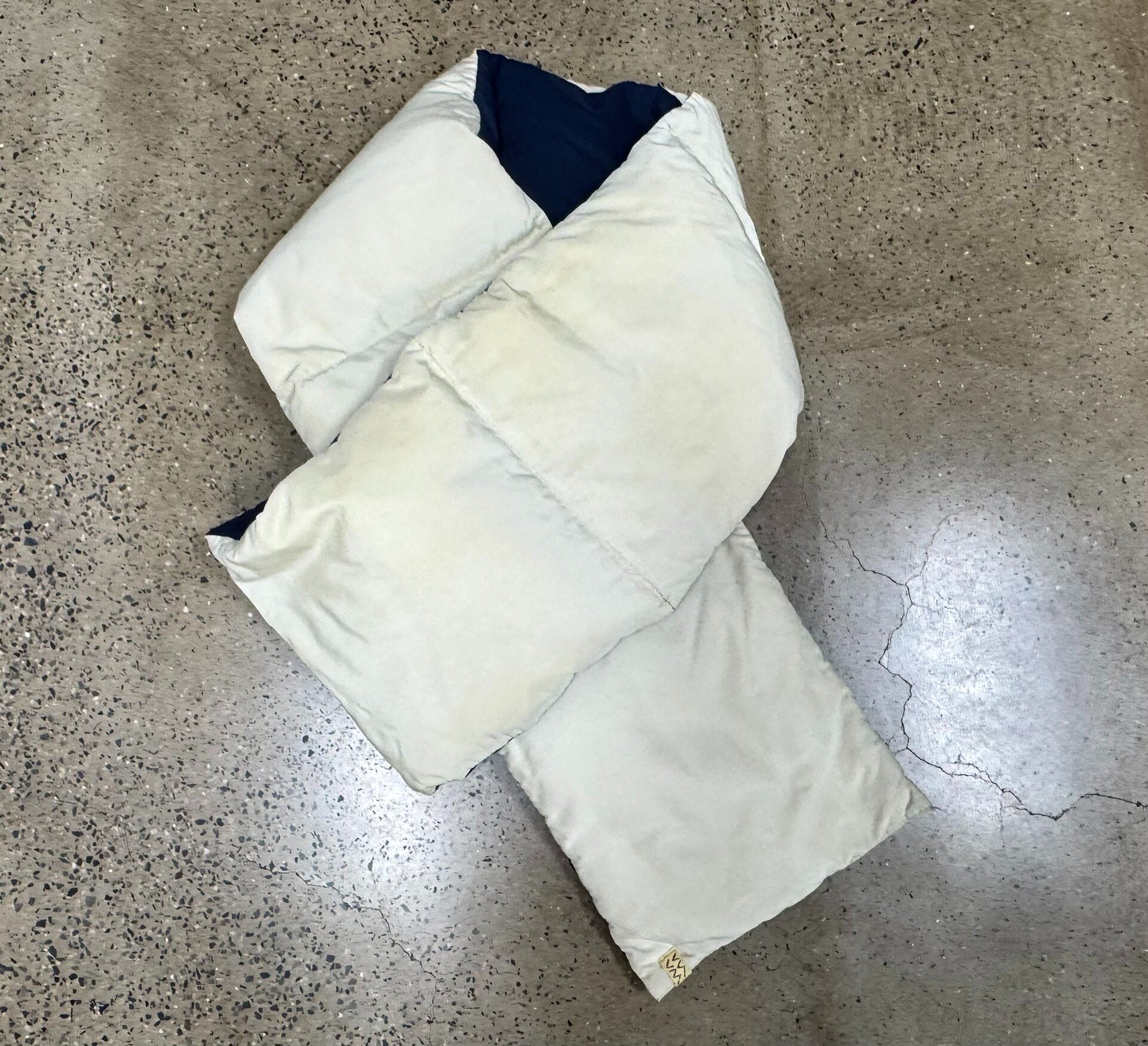 Visvim Overdyed Down Muffler — front