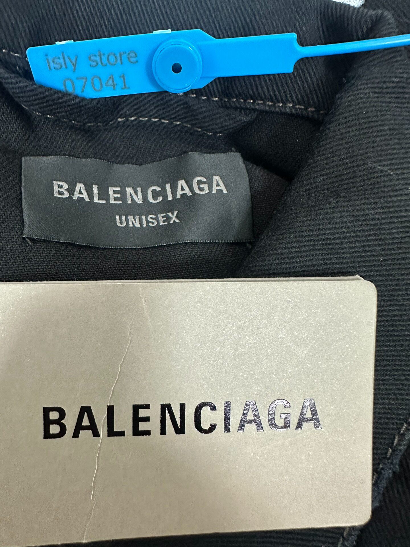 Balenciaga Men's Black Jacket — label