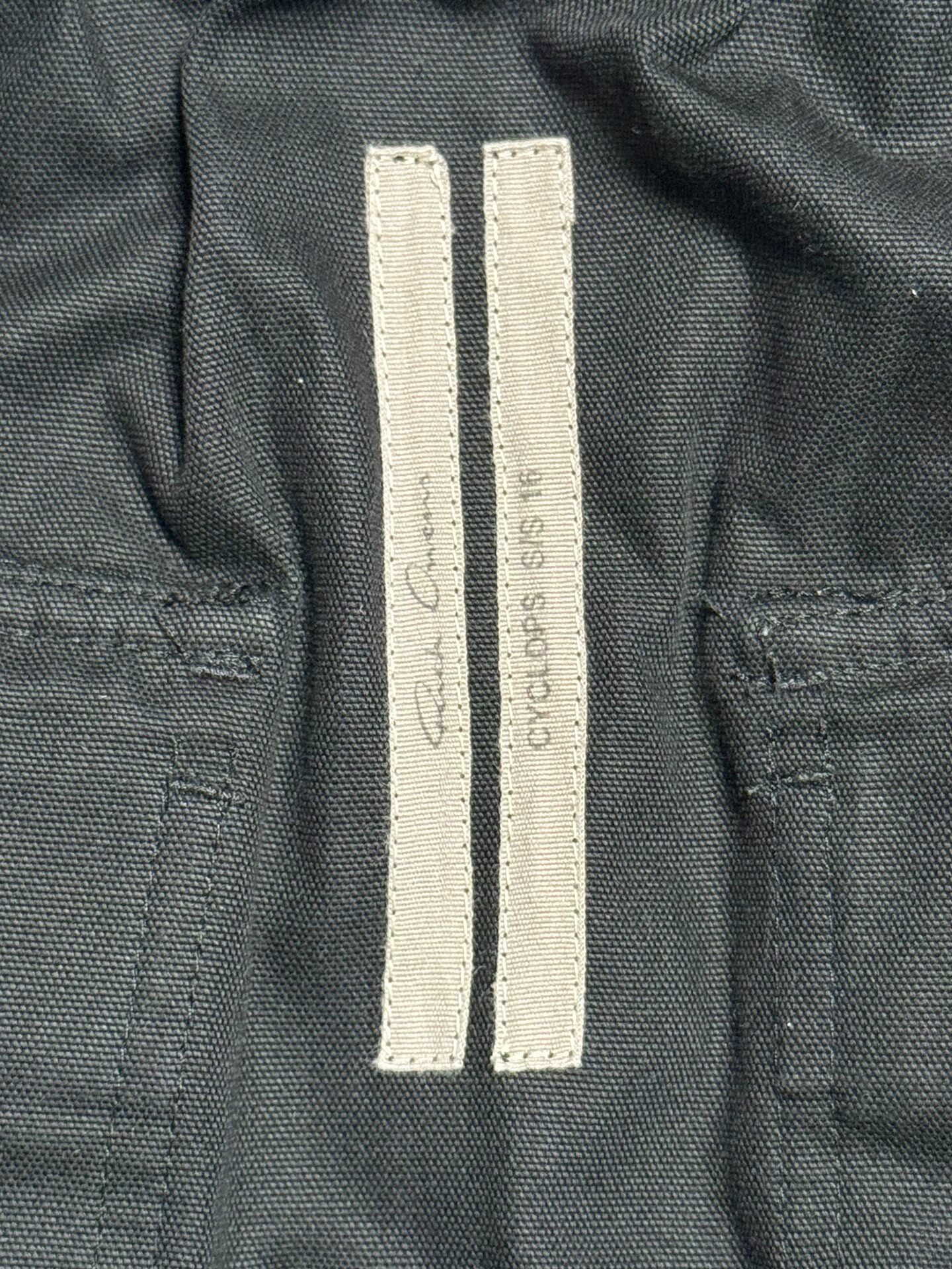 Rick Owens Drop-Crotch Geometric Stitch Shorts — back