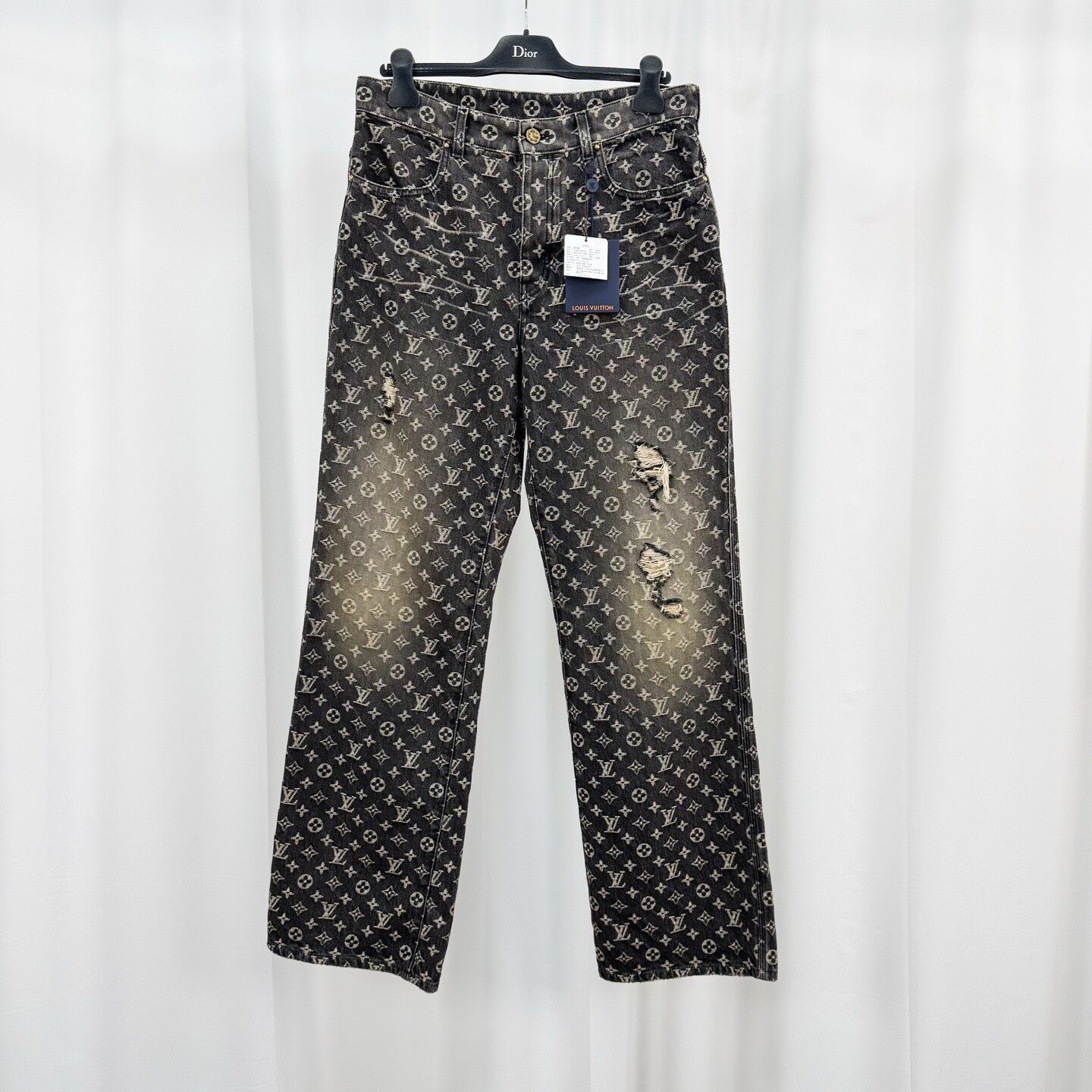 Louis Vuitton Dark Gray Monogram Jeans