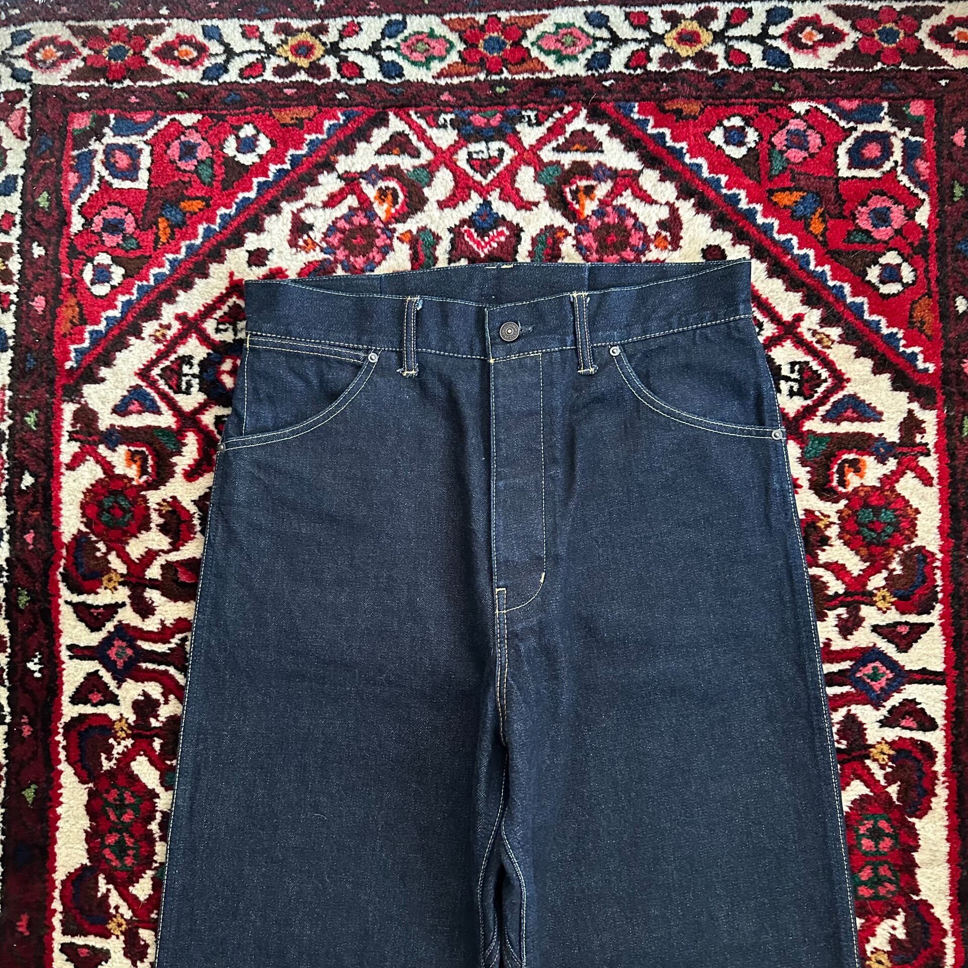 Visvim 18SS Raw Denim Hakama Jeans — back