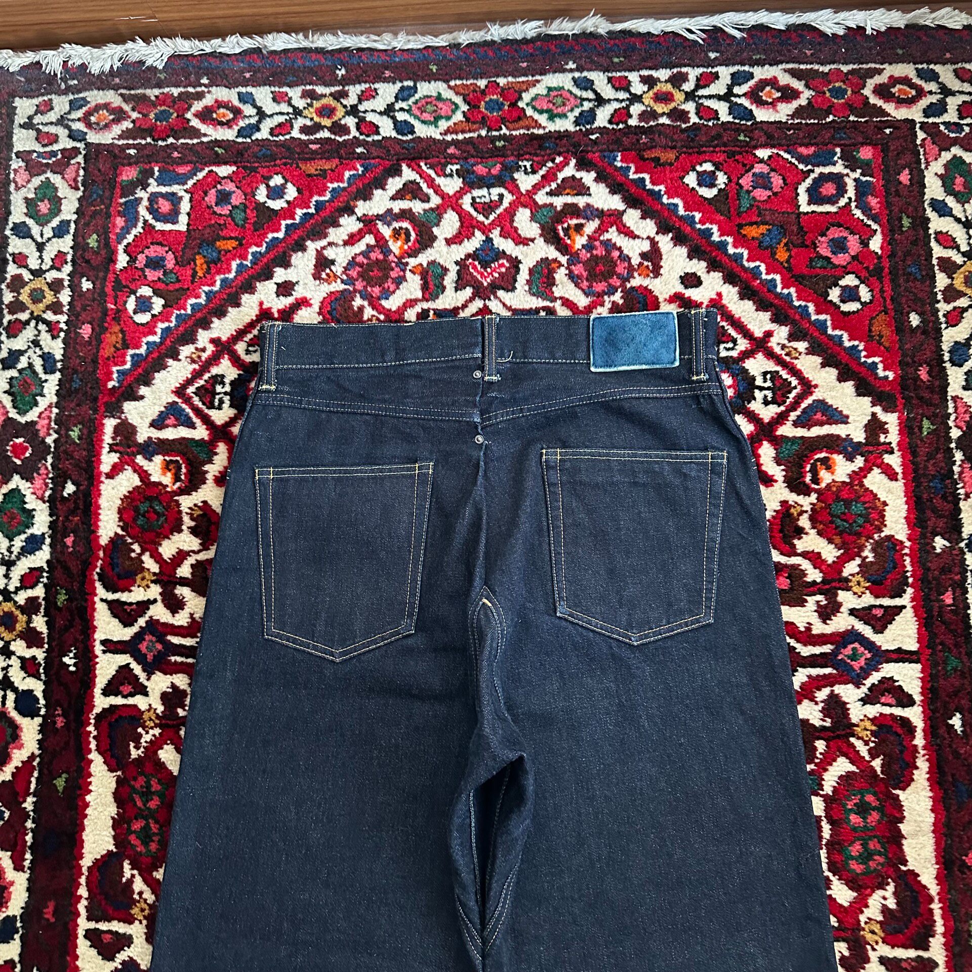 Visvim 18SS Raw Denim Hakama Jeans — label