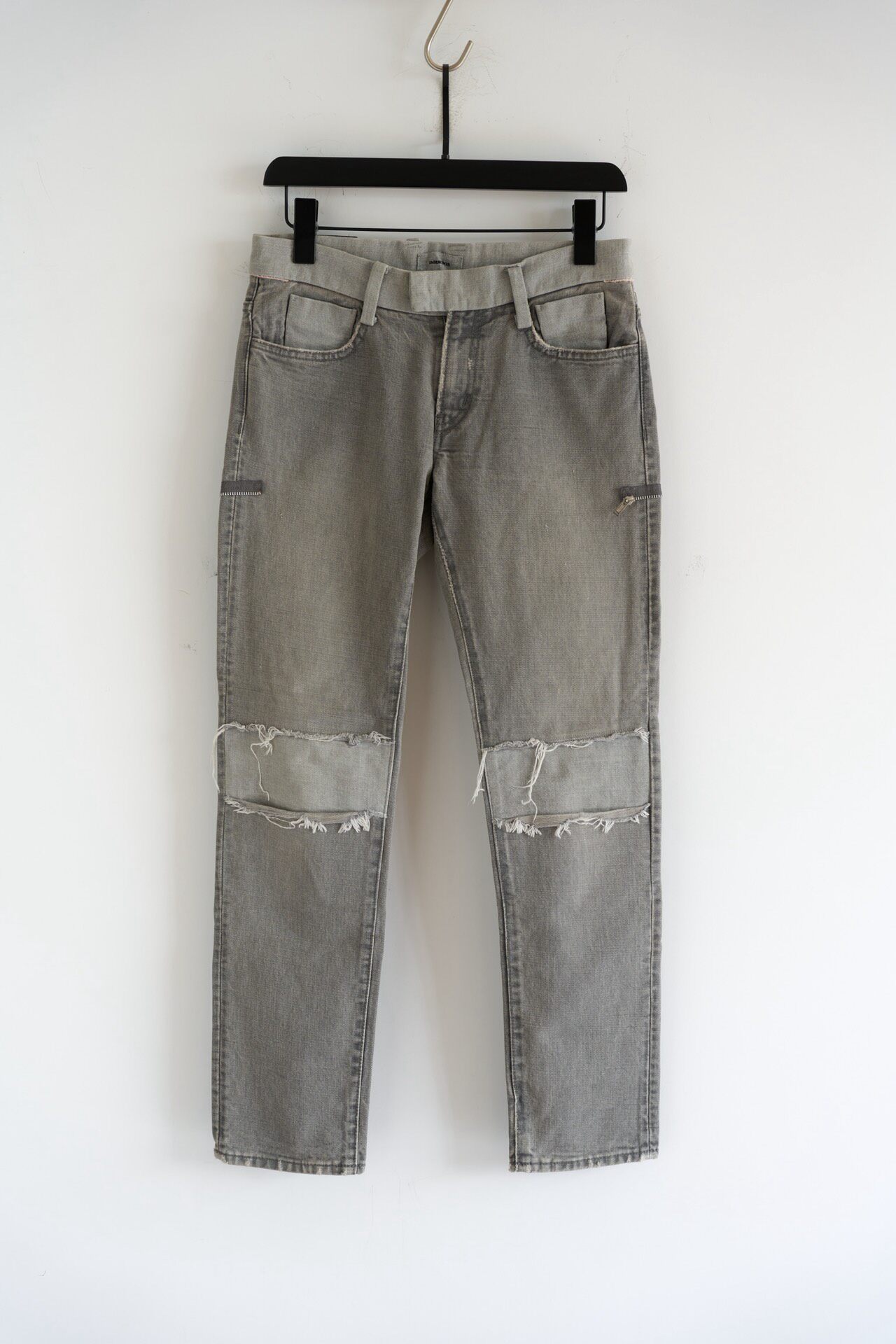 Undercover 12SS Gray Distressed Jeans