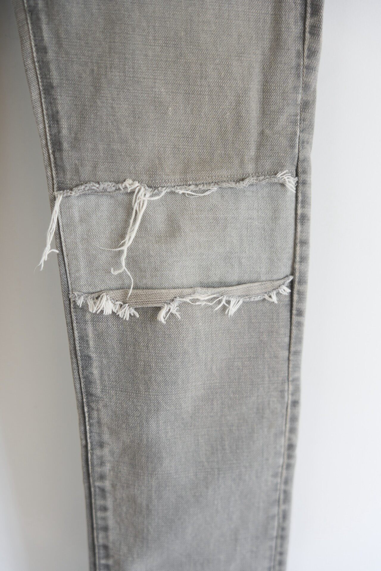 Undercover 12SS Gray Distressed Jeans — back
