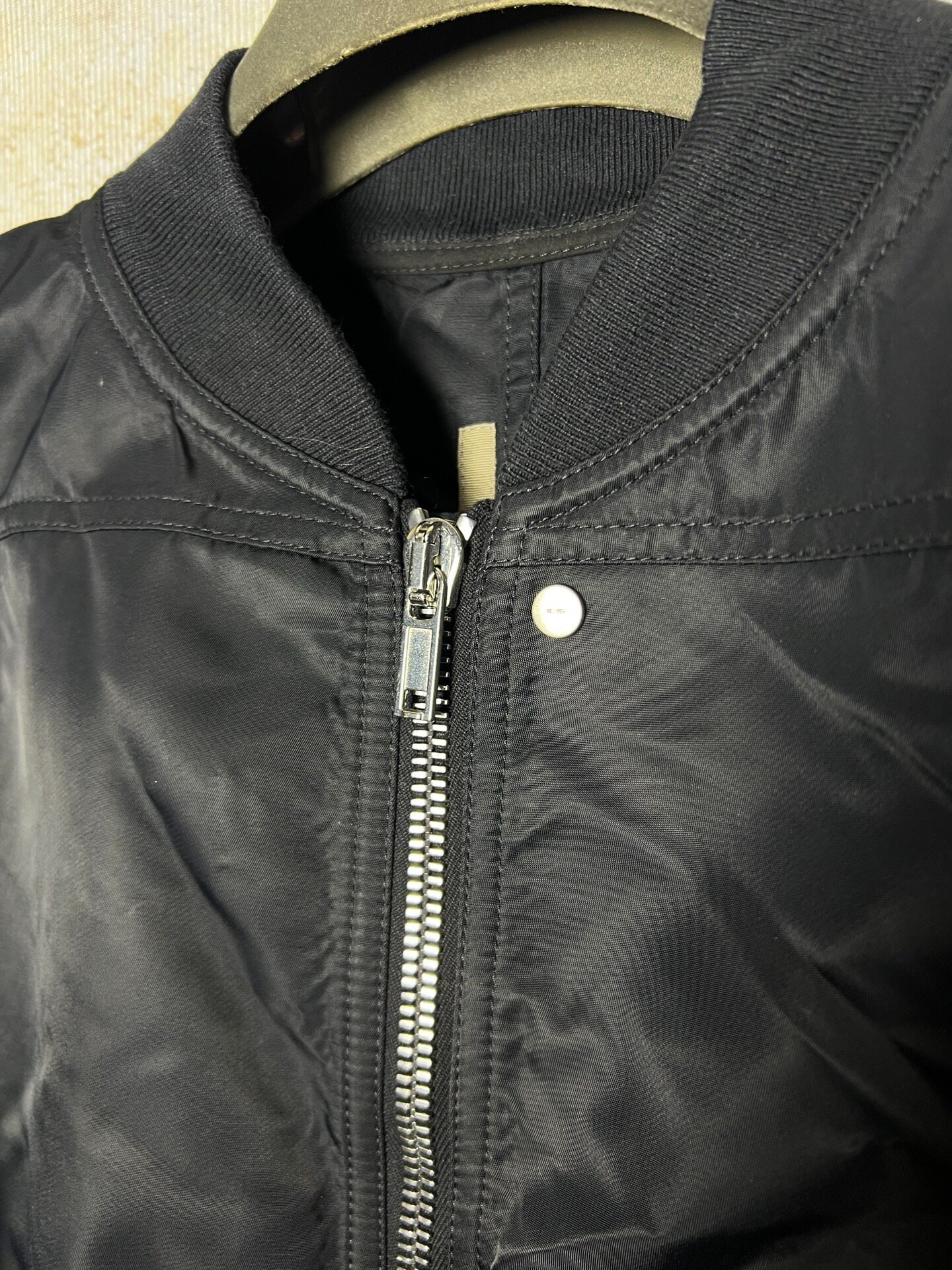 Rick Owens DRKSHDW LIDO Satin Jacket — label