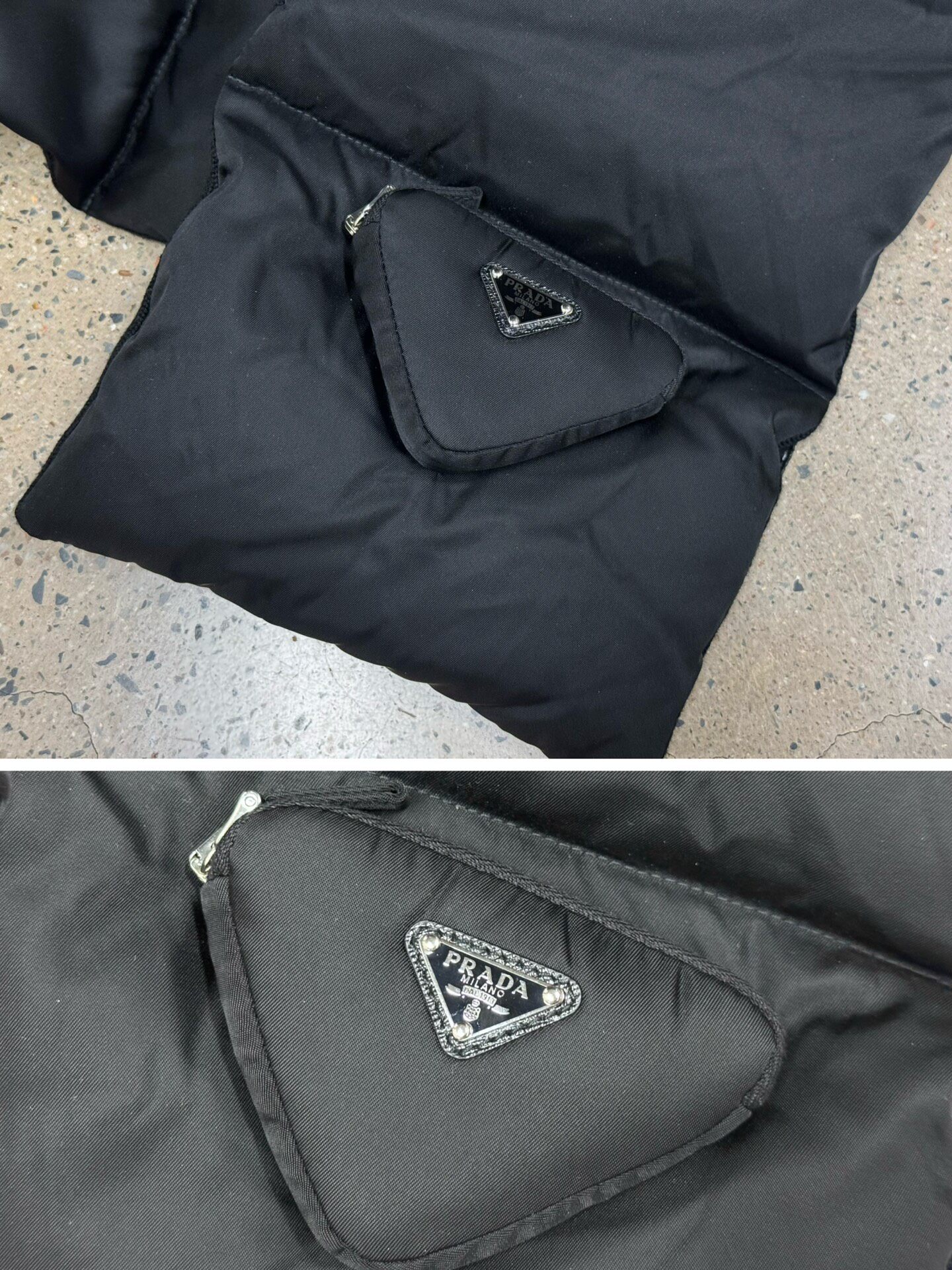 Prada Re-Nylon Padded Scarf — front