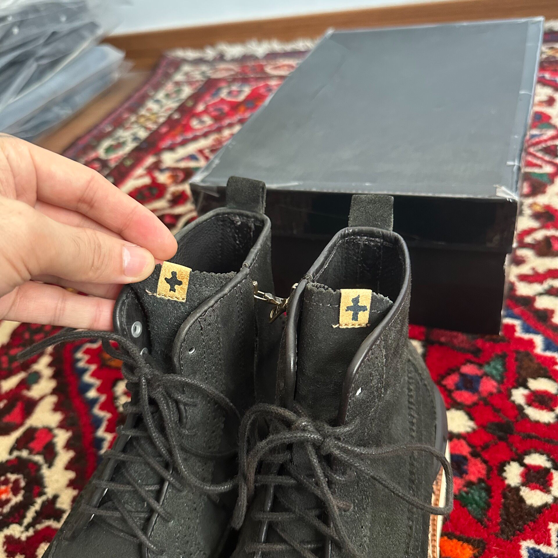 Visvim 13SS PATRICIAN Brogue Boots — label