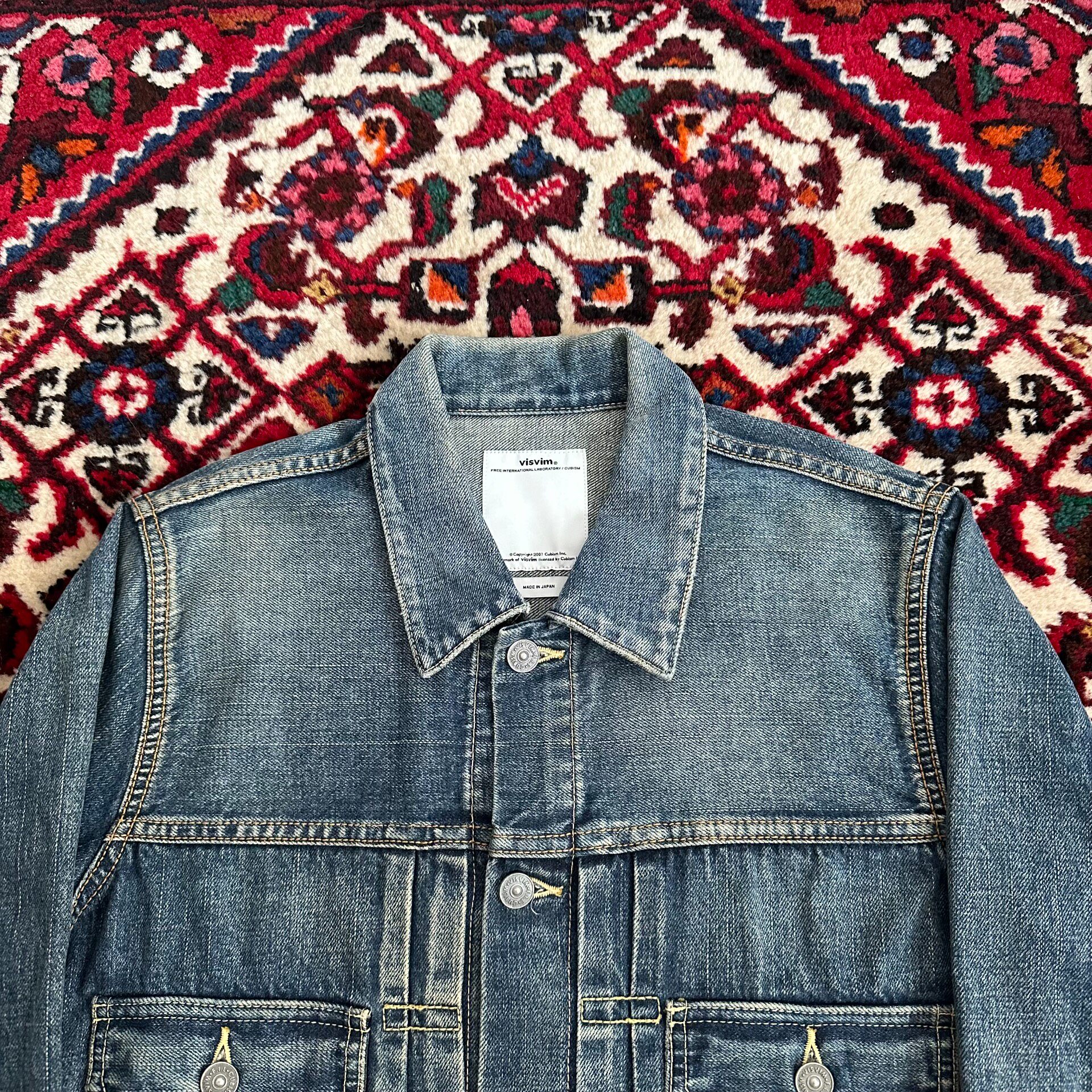 Visvim 12AW 101 Washed Denim Jacket — back