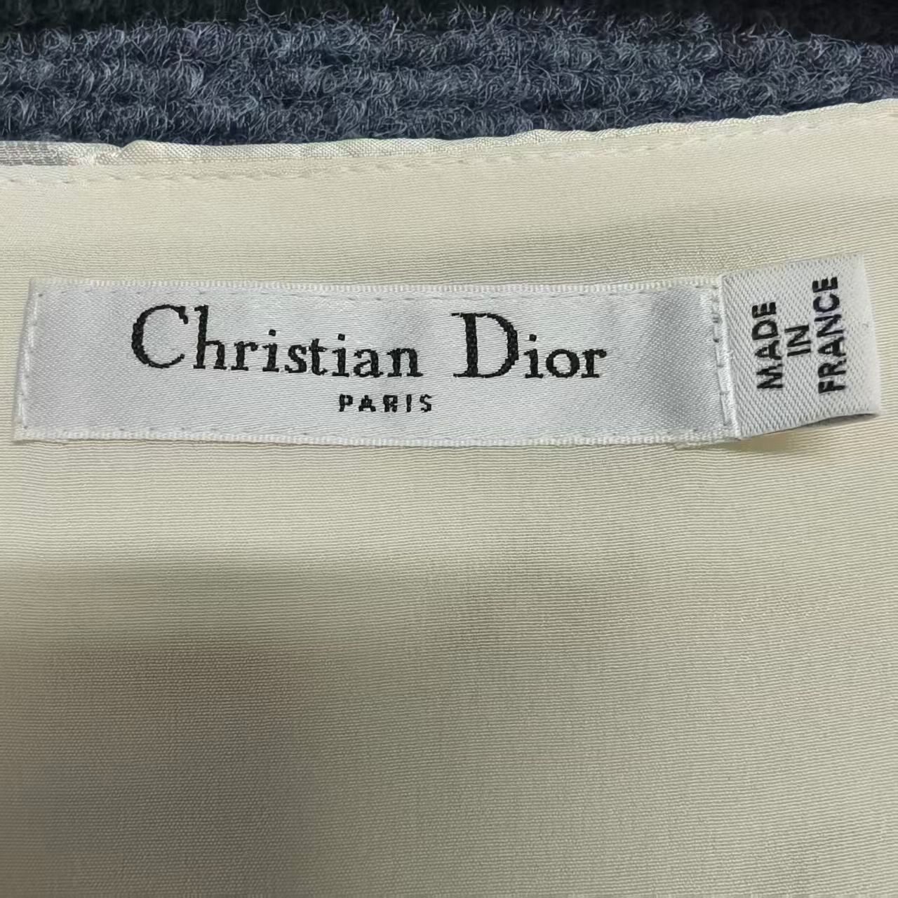 Christian Dior Silk Floral Embroidery Dress — back