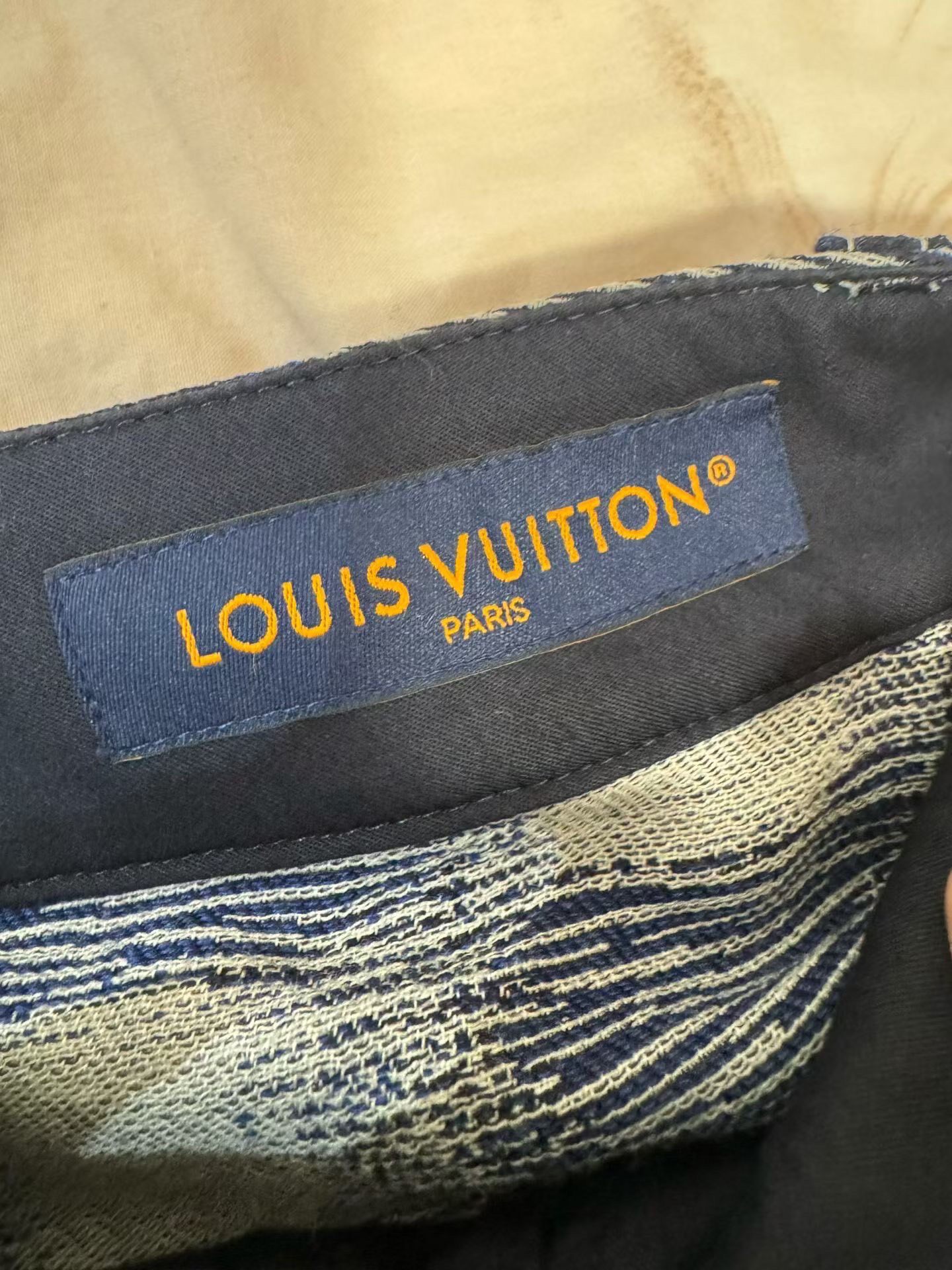 Louis Vuitton Check Cargo Pants — detail