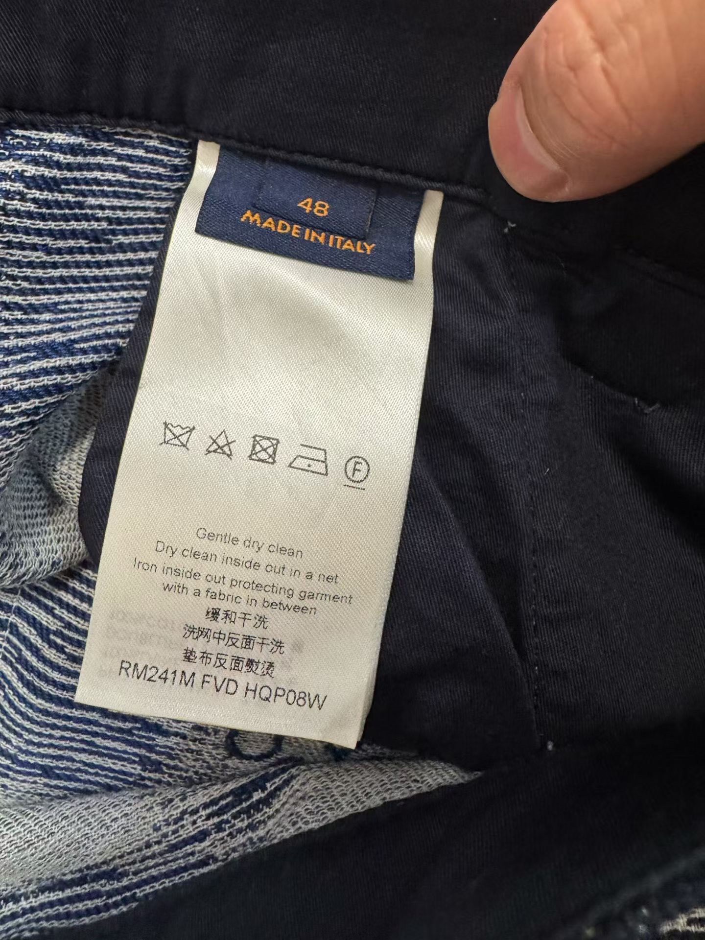 Louis Vuitton Check Cargo Pants — back