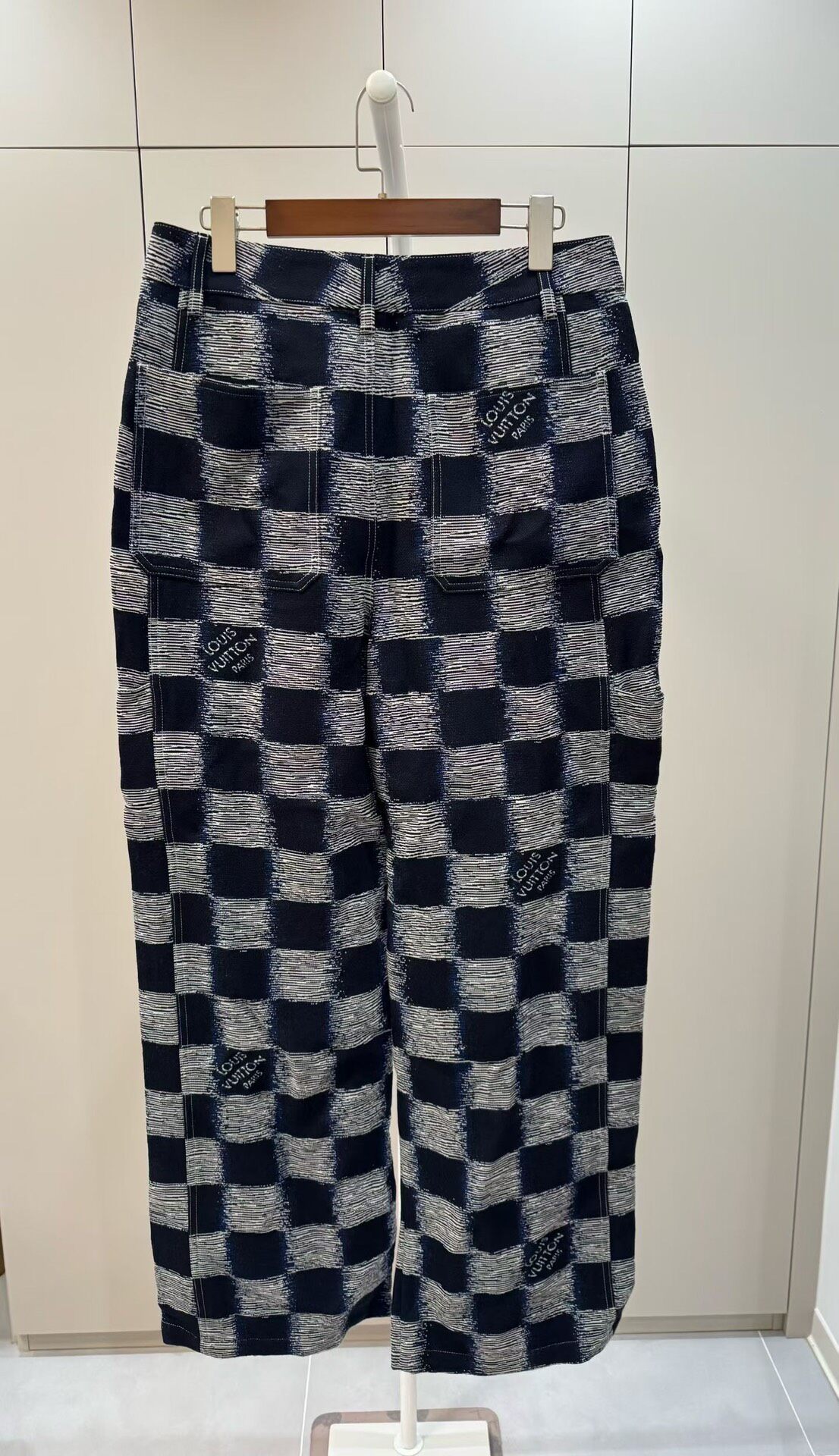 Louis Vuitton Check Cargo Pants — front