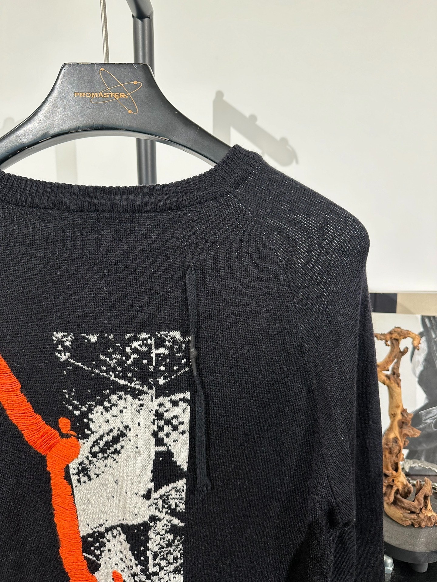 Boris Bidjan Saberi Wool Knit Pullover — label